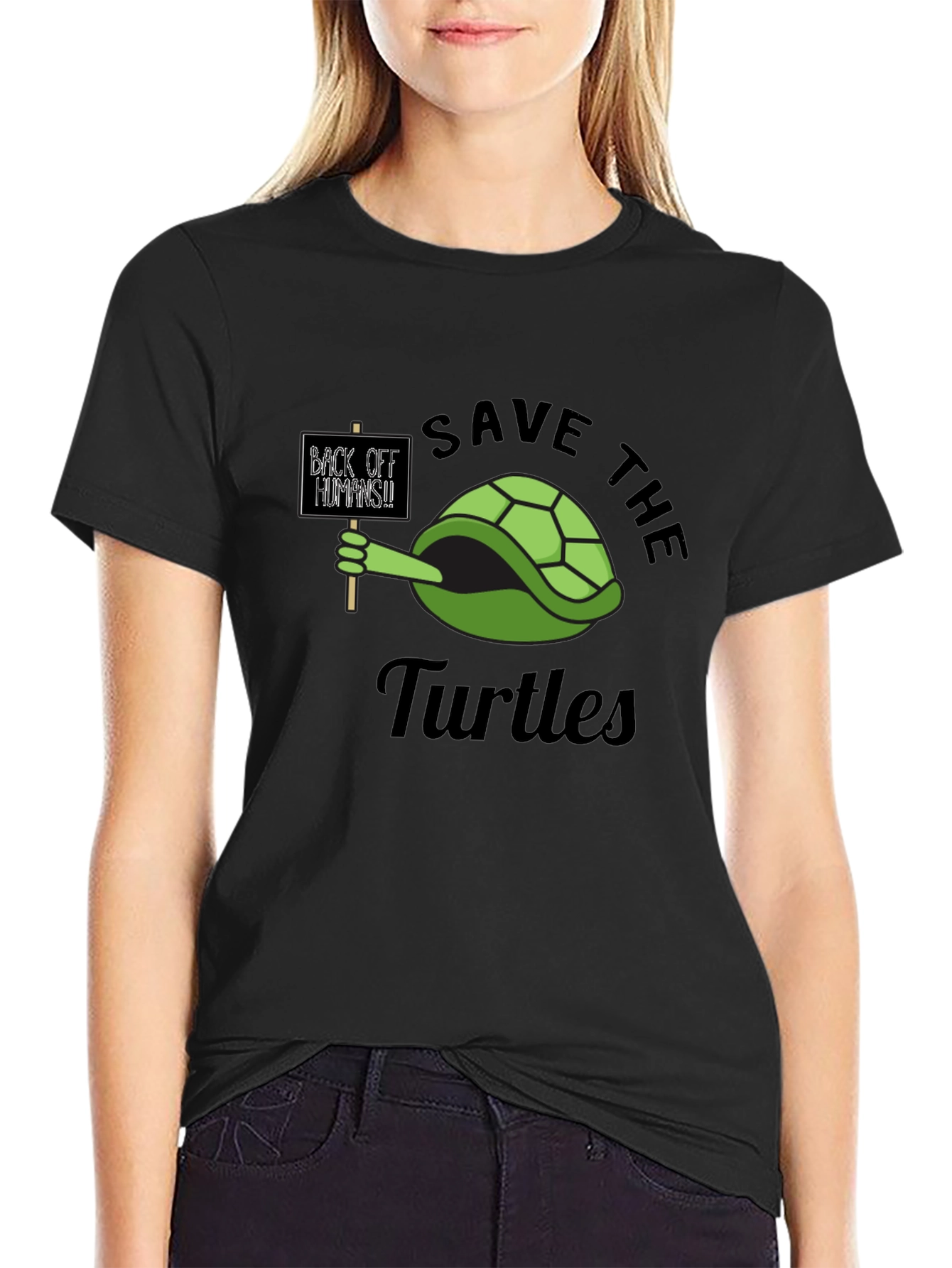 Save The Turtles Graphic T-Shirt
