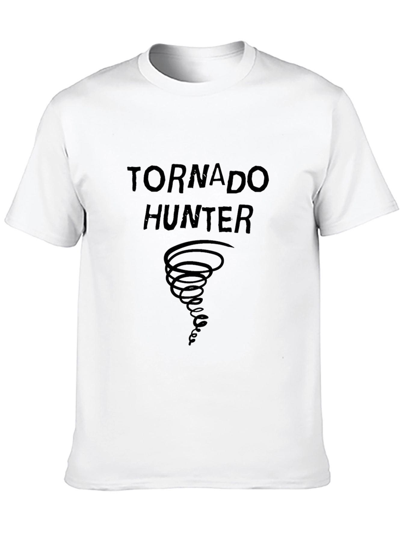 Tornado Hunter Graphic Tee - Black Cotton T-Shirt