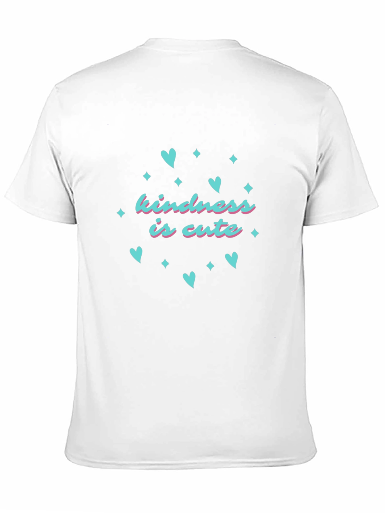 Kindness is Cute T-Shirt - Black Crew Neck