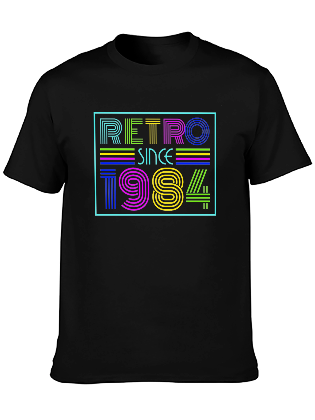 Retro Since 1984 Graphic Tee - Black
