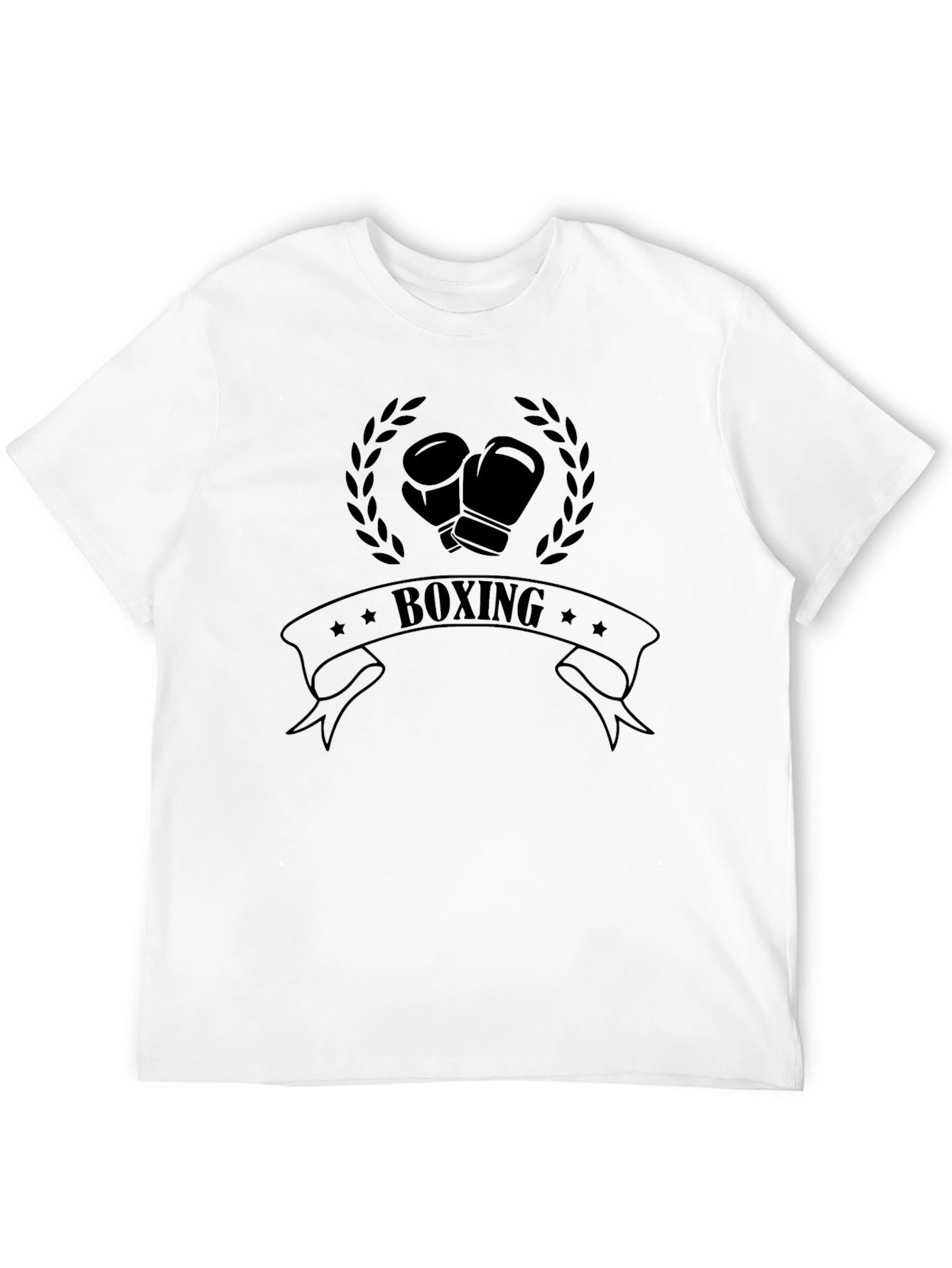 Boxing Graphic T-Shirt - Black Casual Wear