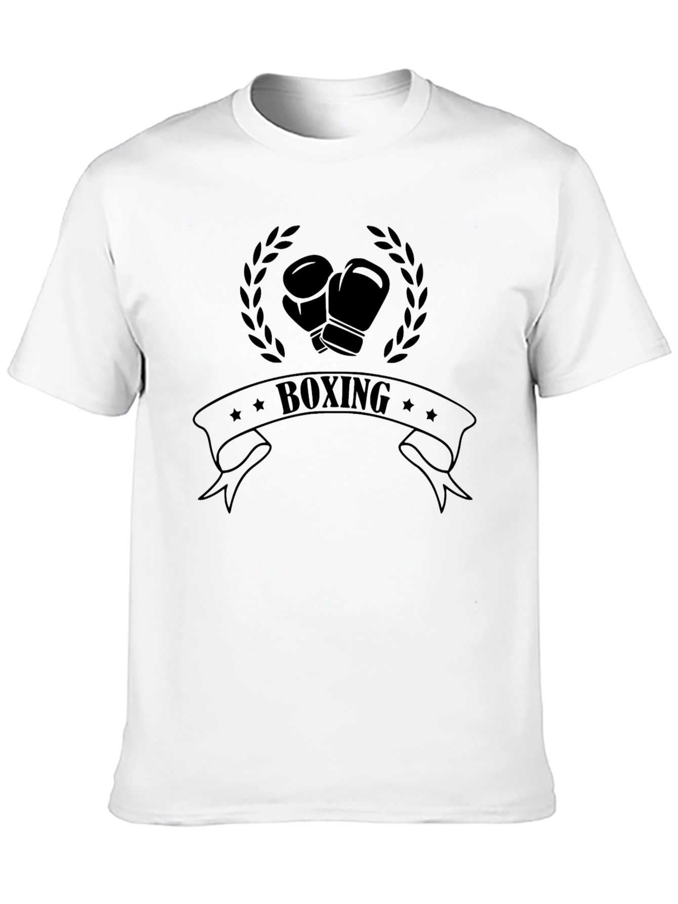 Boxing Graphic T-Shirt - Black Casual Wear