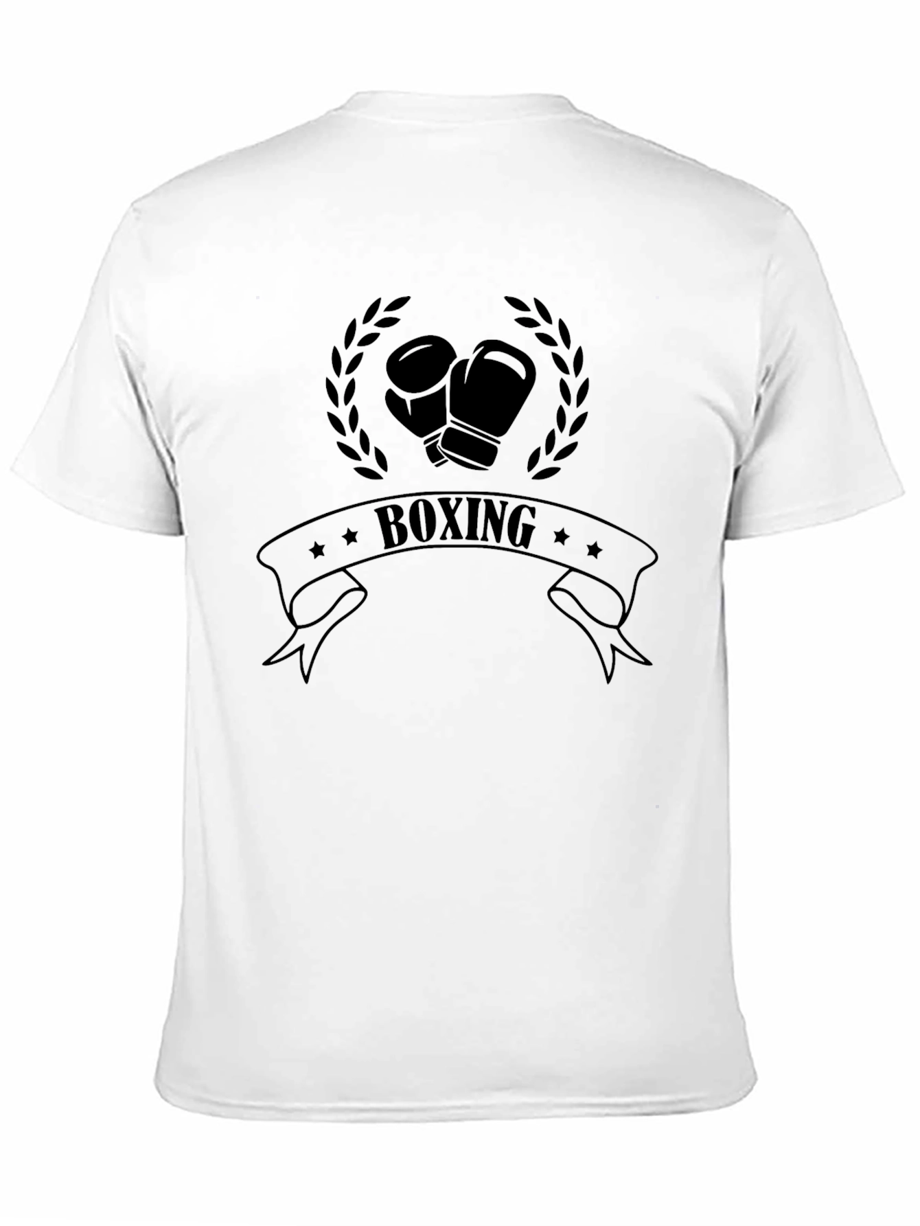Boxing Graphic T-Shirt - Black Casual Wear