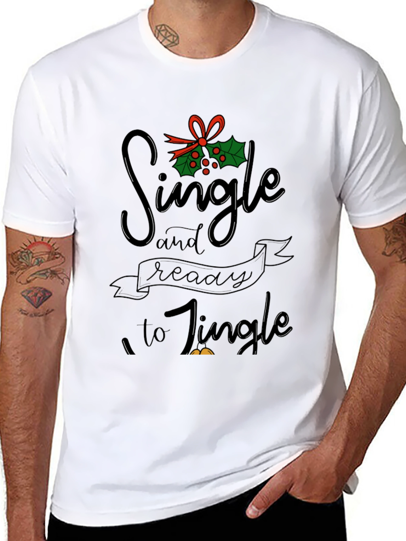 Single and Ready to Jingle Graphic Tee