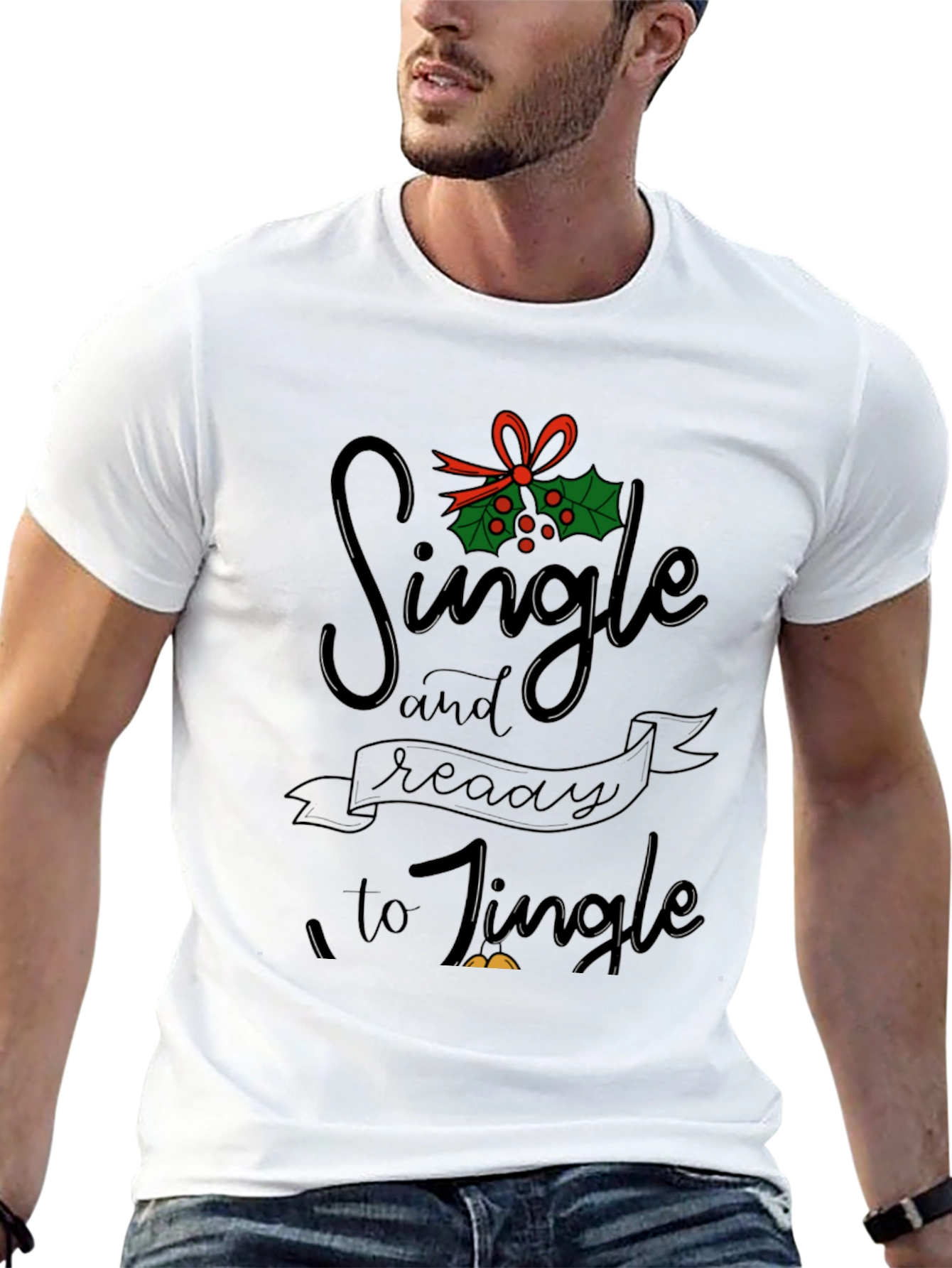 Single and Ready to Jingle Graphic Tee