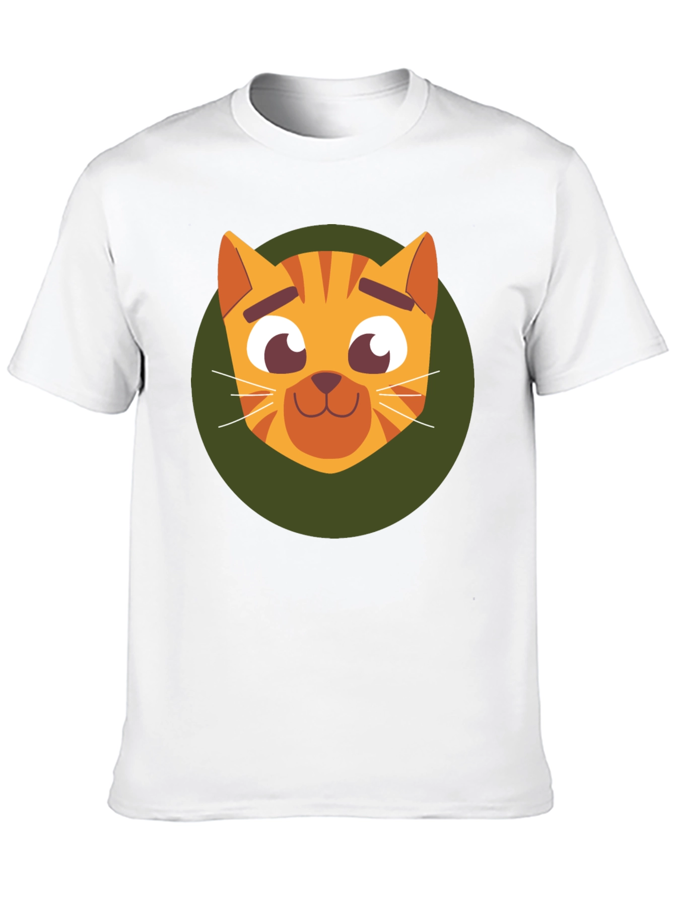 Cute Cartoon Cat Graphic T-Shirt - Soft Black Tee