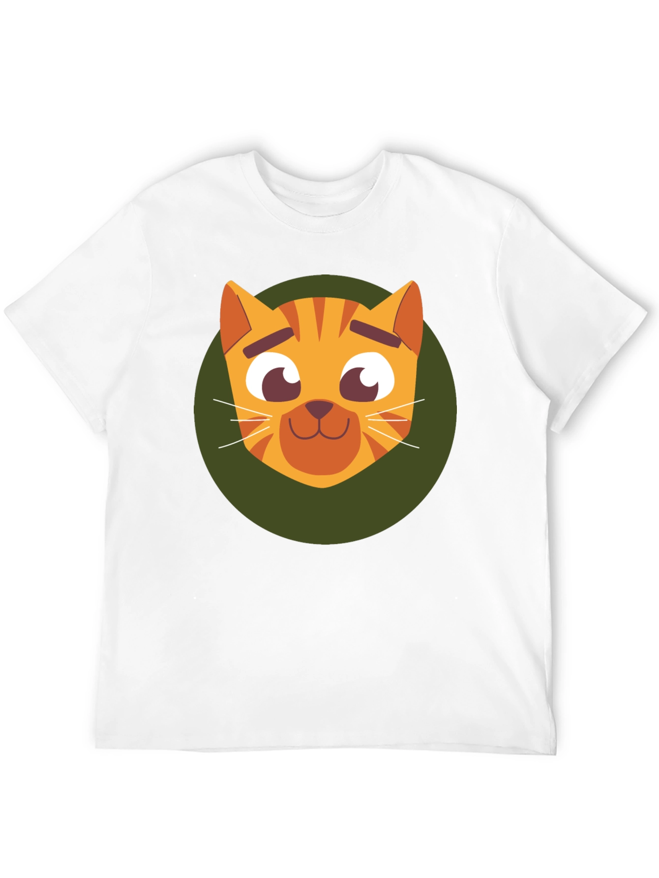 Cute Cartoon Cat Graphic T-Shirt - Soft Black Tee