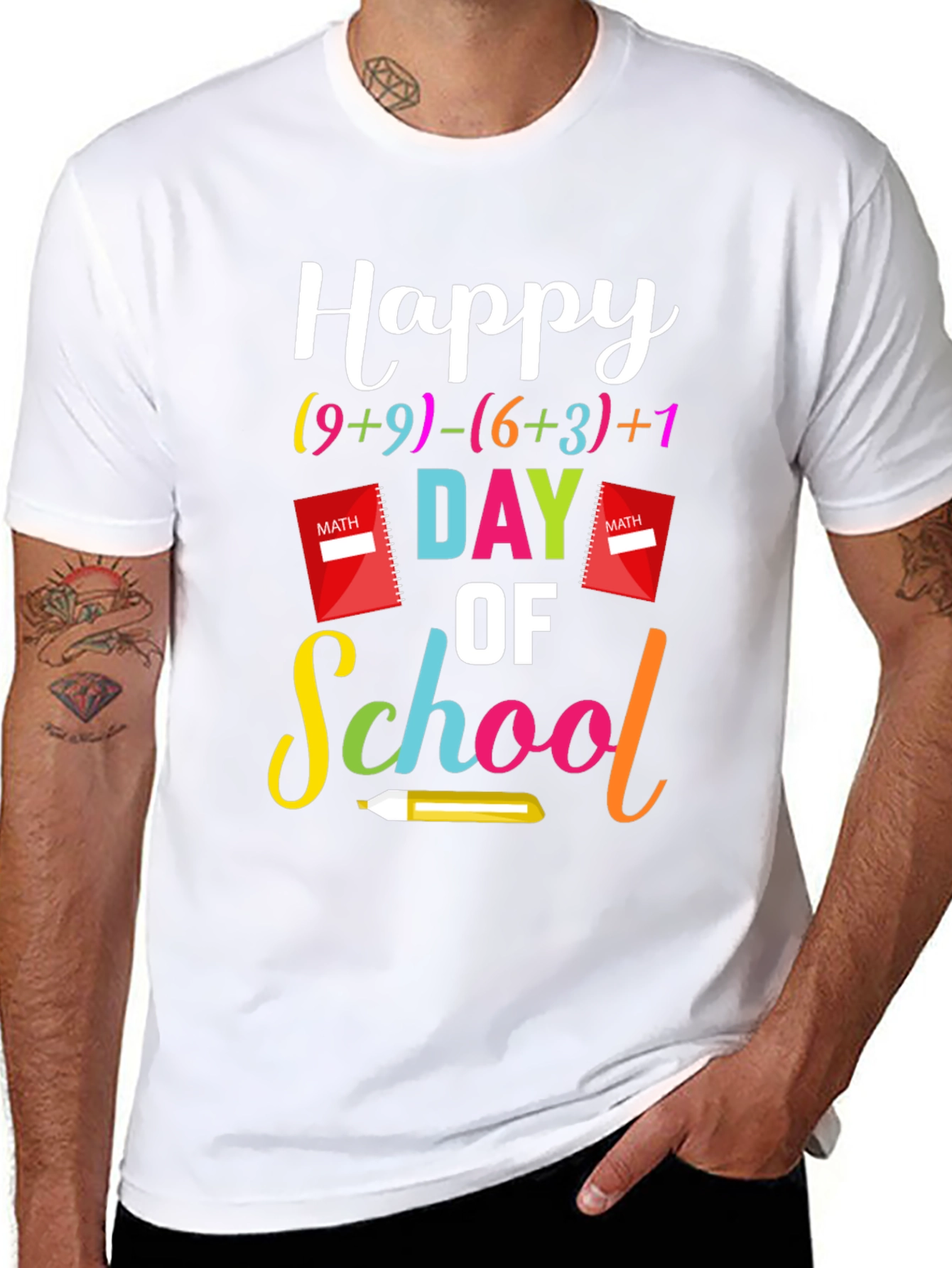 Happy Day of School Math T-Shirt
