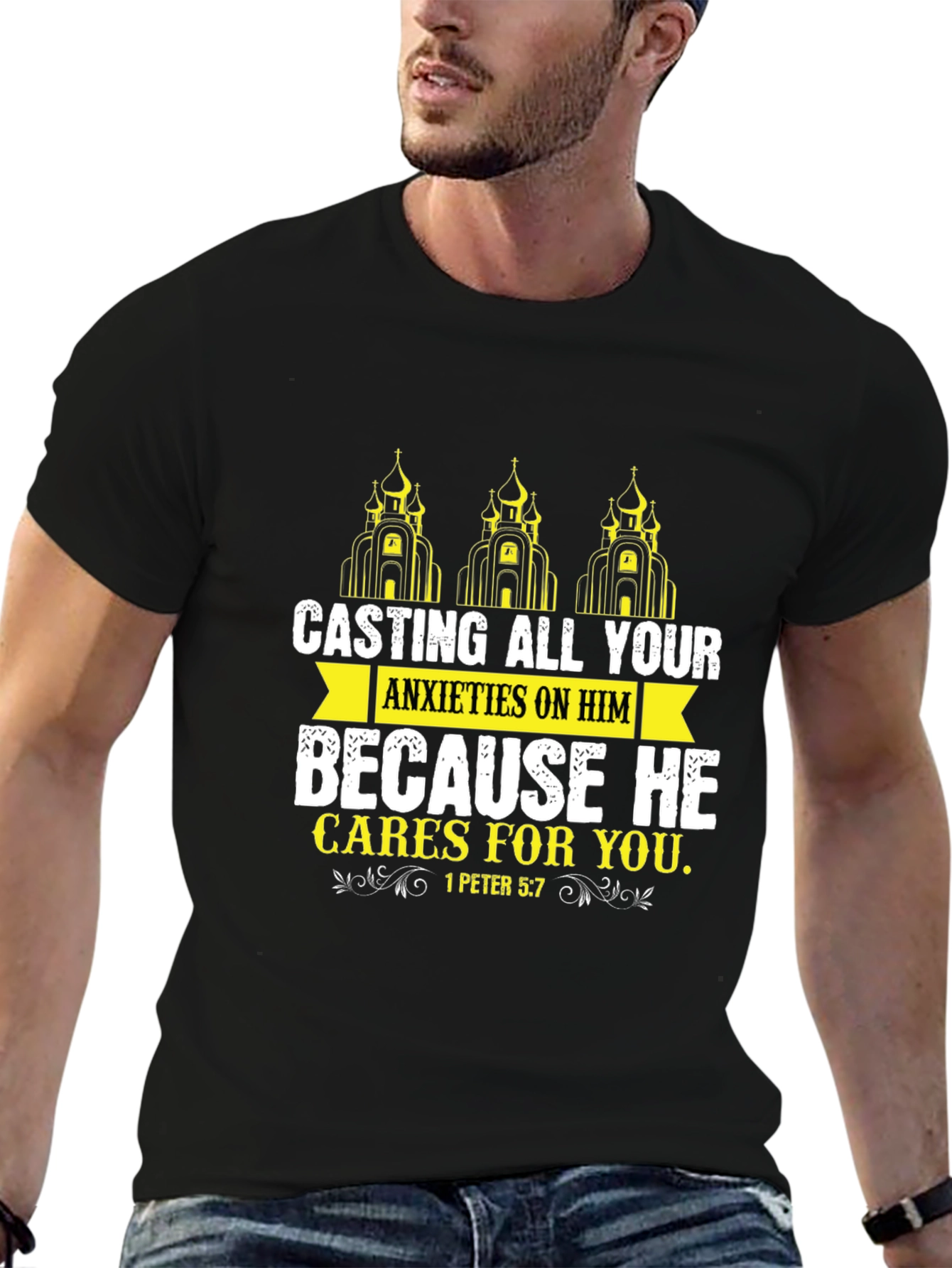 Faith-Based Graphic Tee - Casting All Your Anxieties
