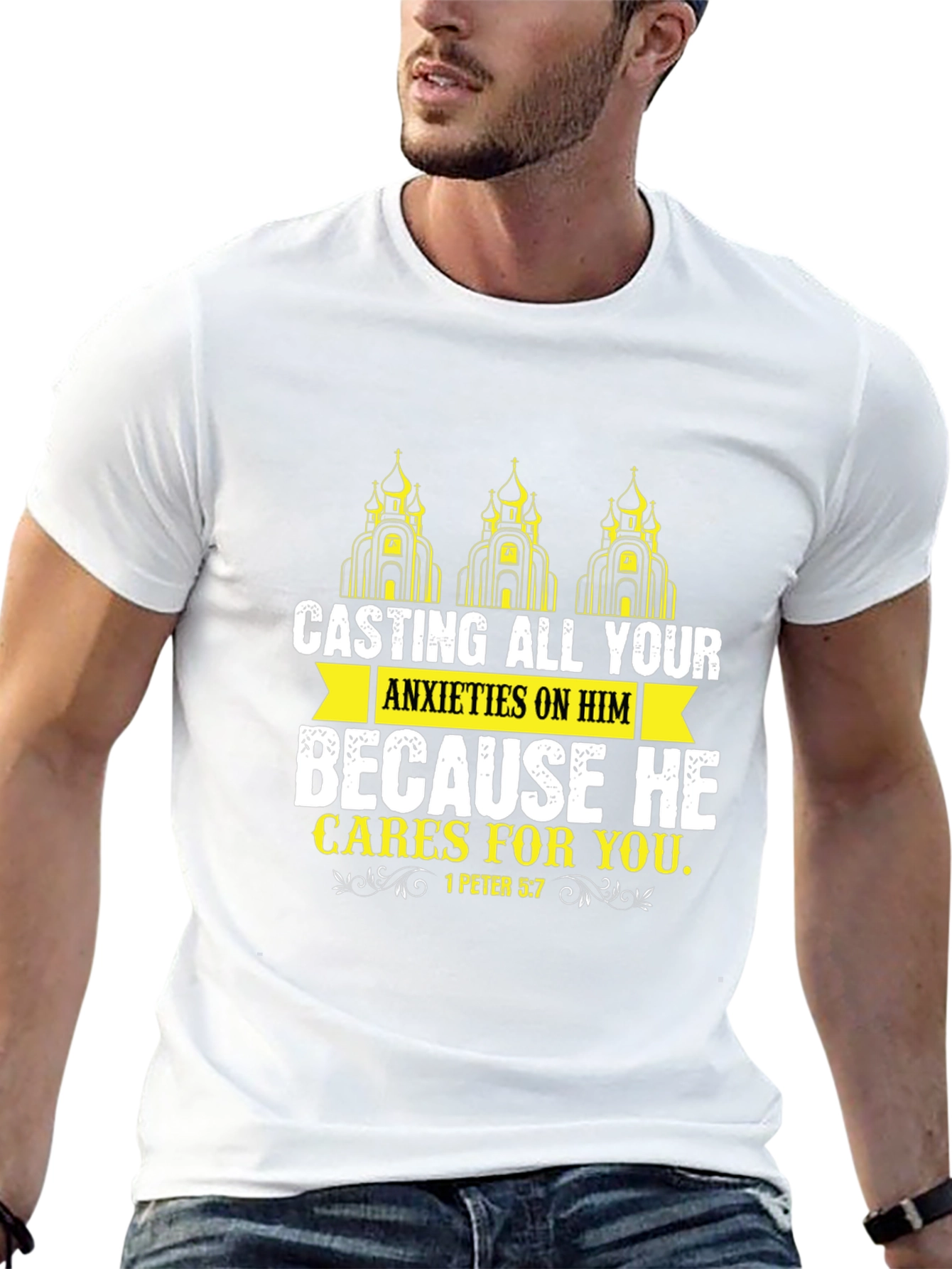 Faith-Based Graphic Tee - Casting All Your Anxieties