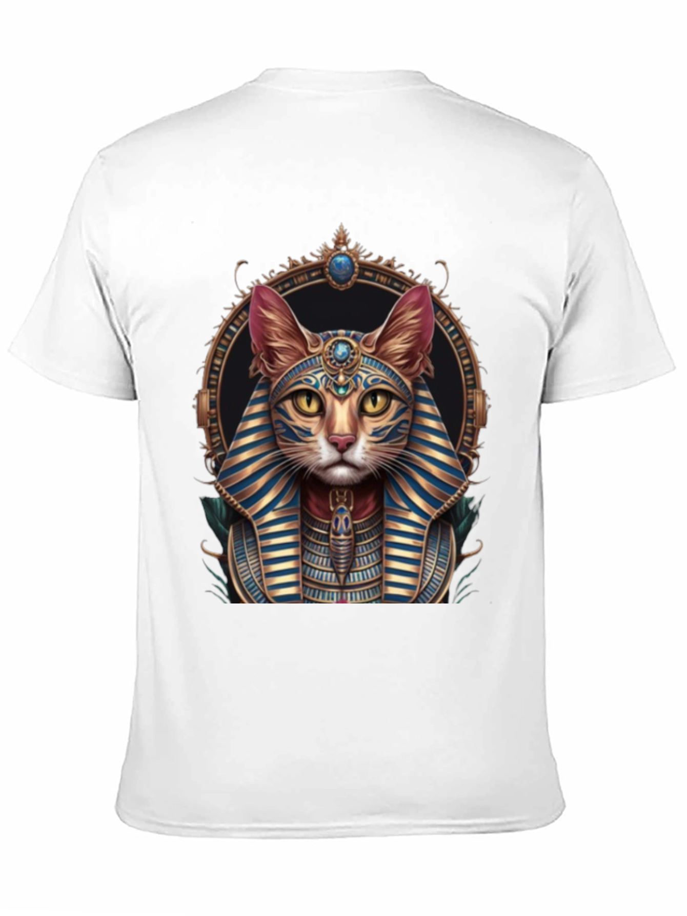 Egyptian Cat Pharaoh Graphic T-Shirt