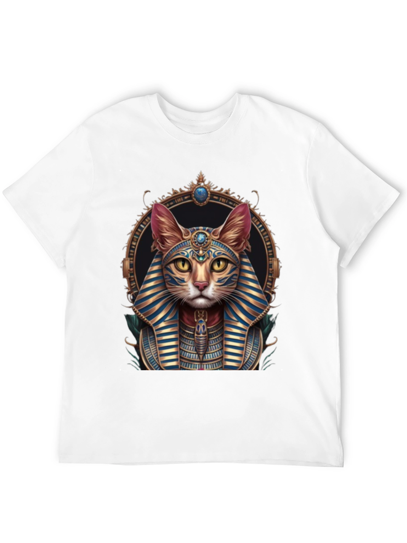 Egyptian Cat Pharaoh Graphic T-Shirt