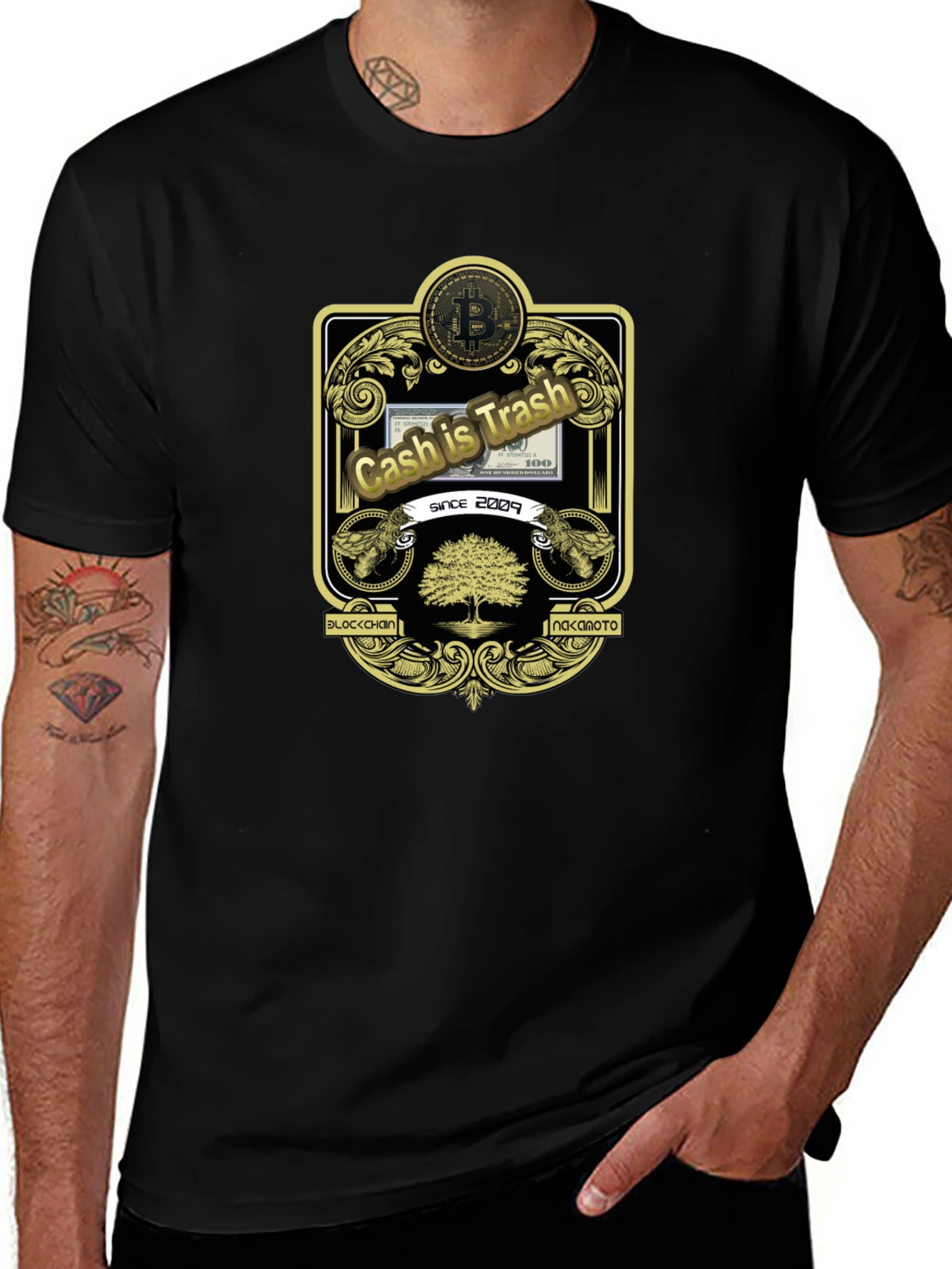 Cash is Trash Bitcoin T-Shirt