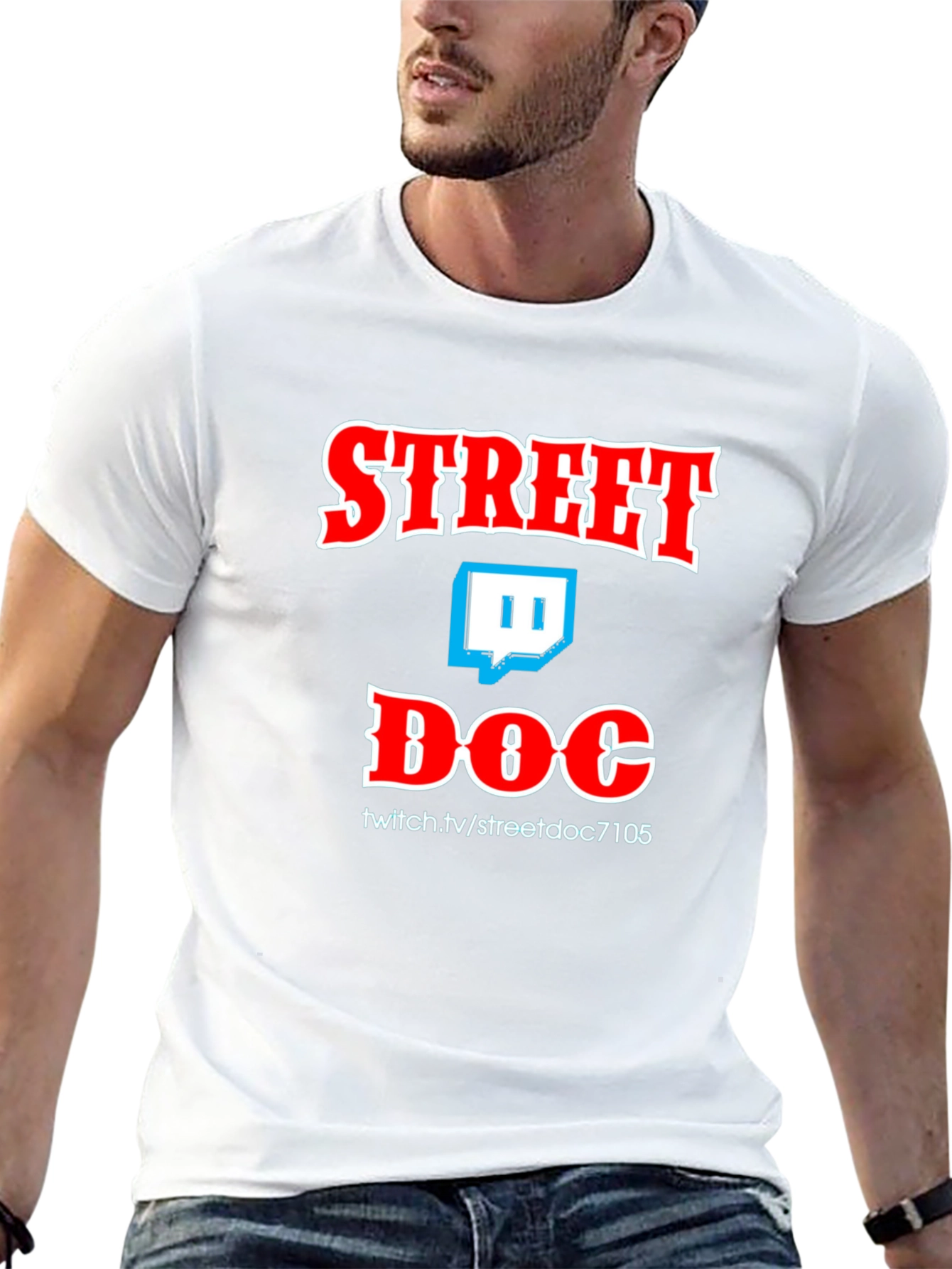 Street Doc Black T-Shirt Twitch Streamer Graphic Tee
