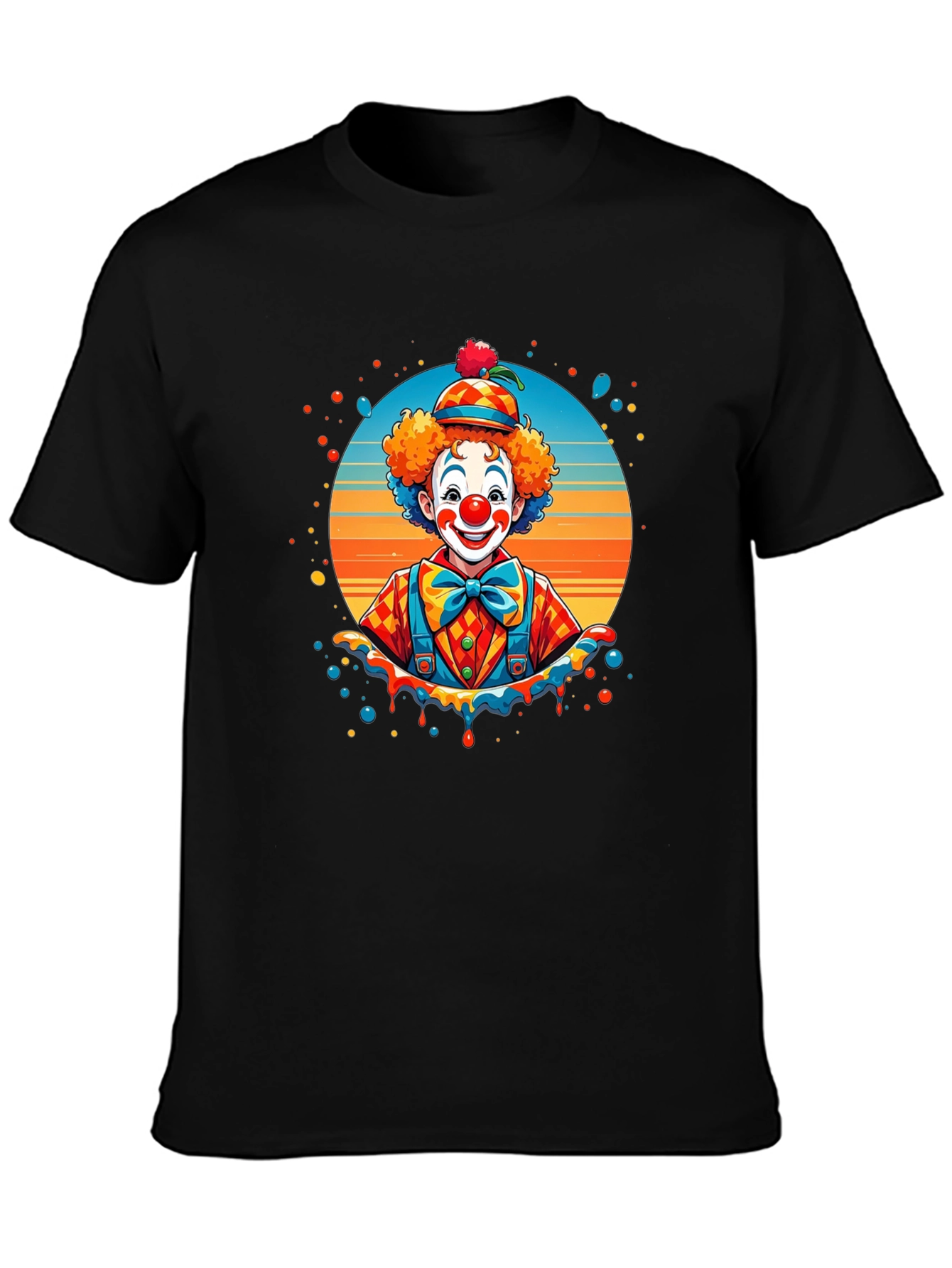 Clown Graphic Black T-Shirt