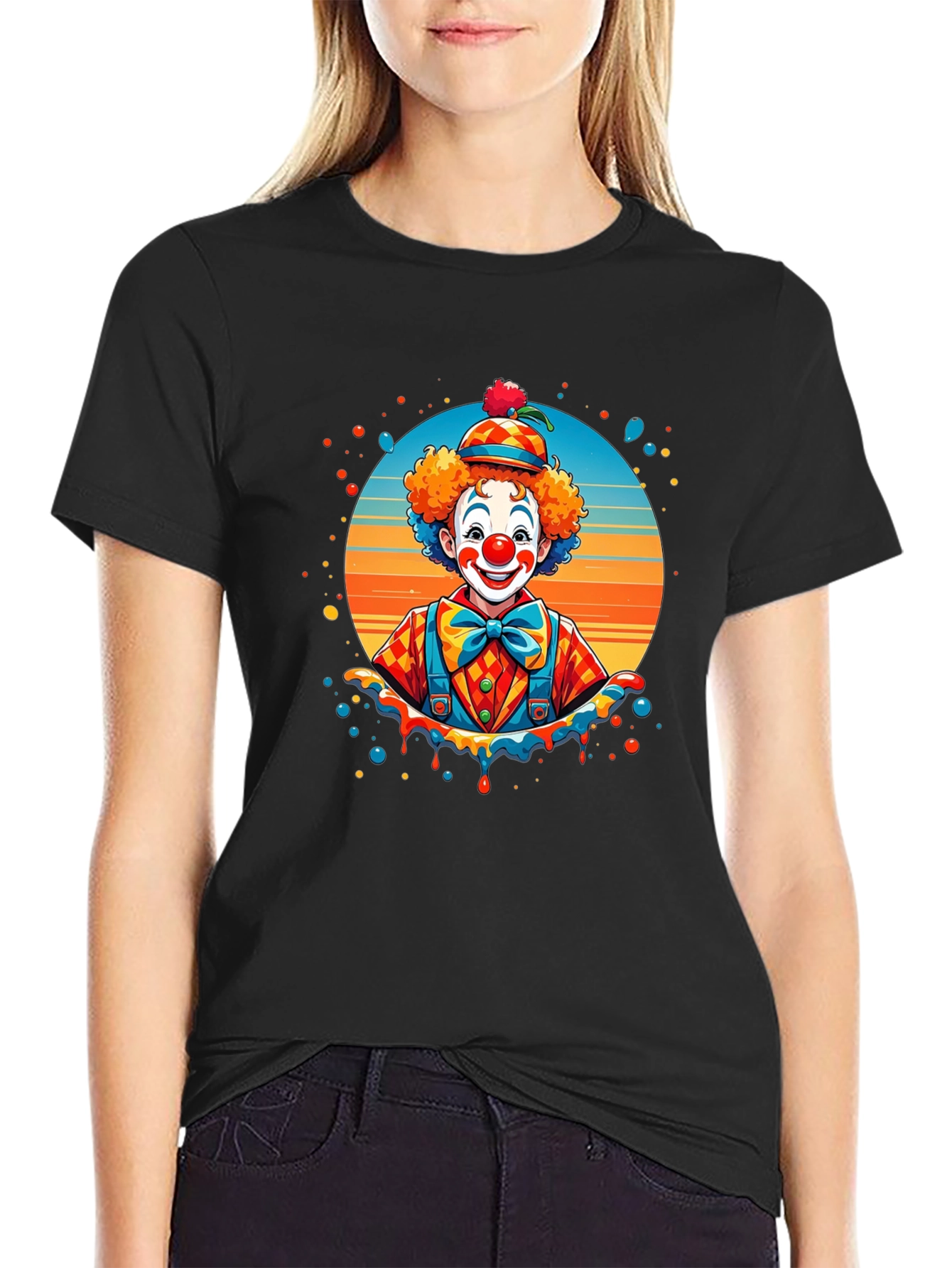 Clown Graphic Black T-Shirt