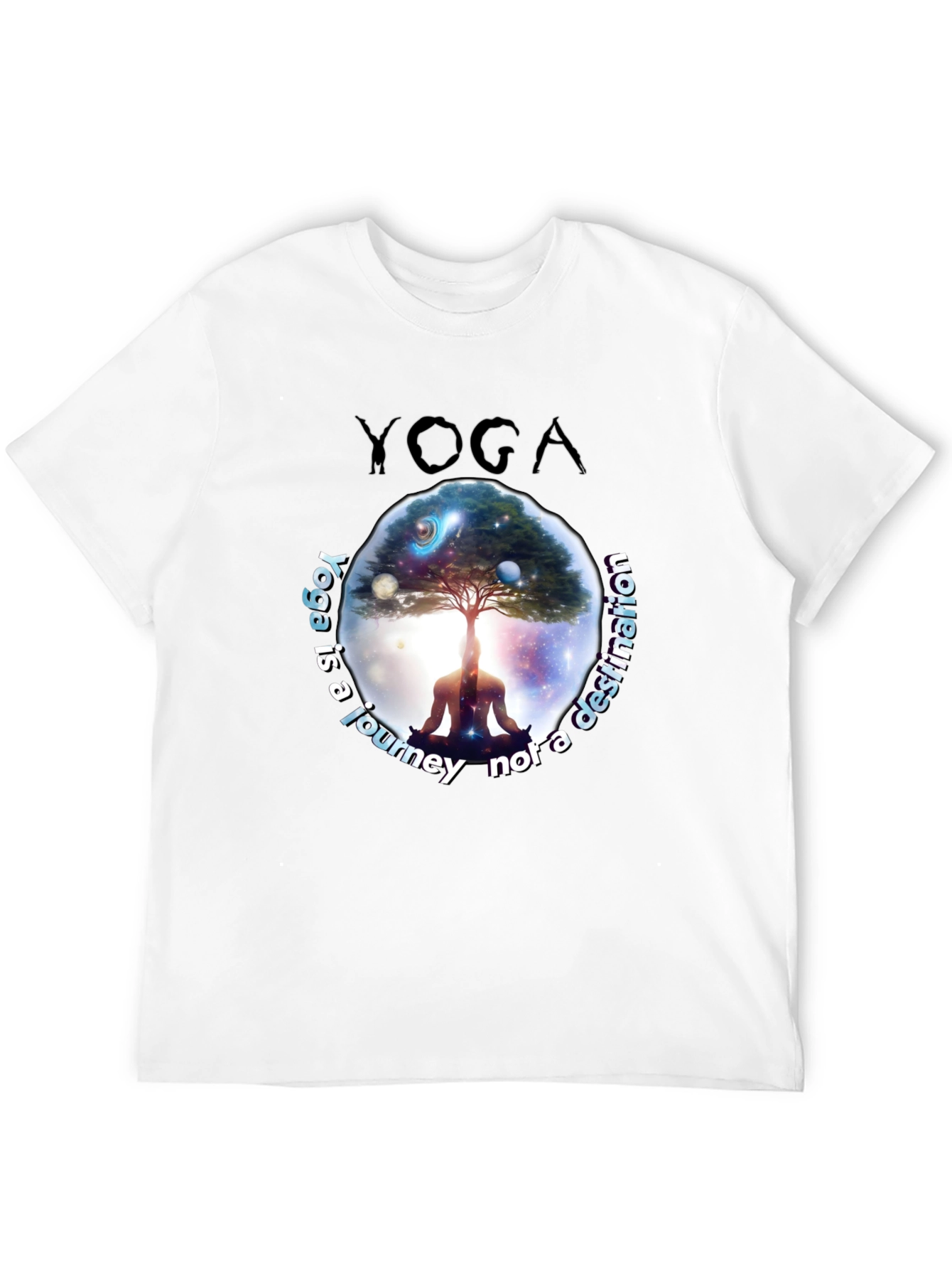 Yoga Journey T-Shirt - Meditative Graphic Tee