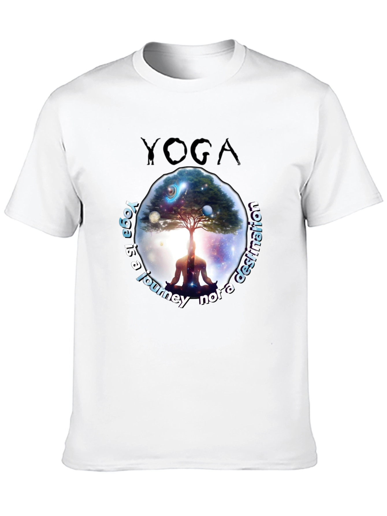 Yoga Journey T-Shirt - Meditative Graphic Tee