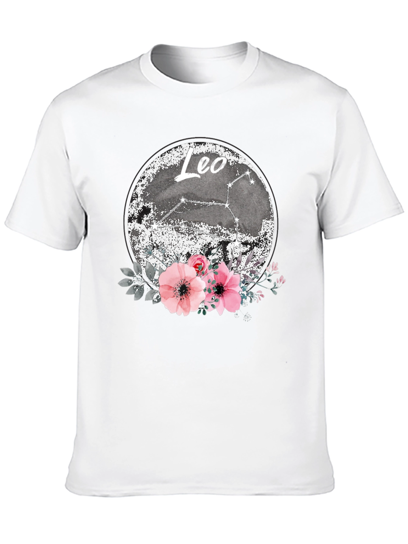 Leo Zodiac Floral T-Shirt