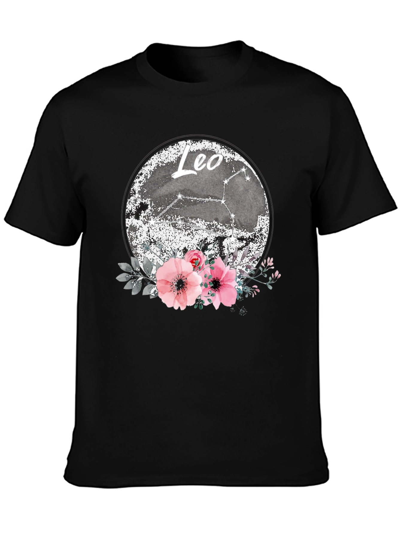 Leo Zodiac Floral T-Shirt