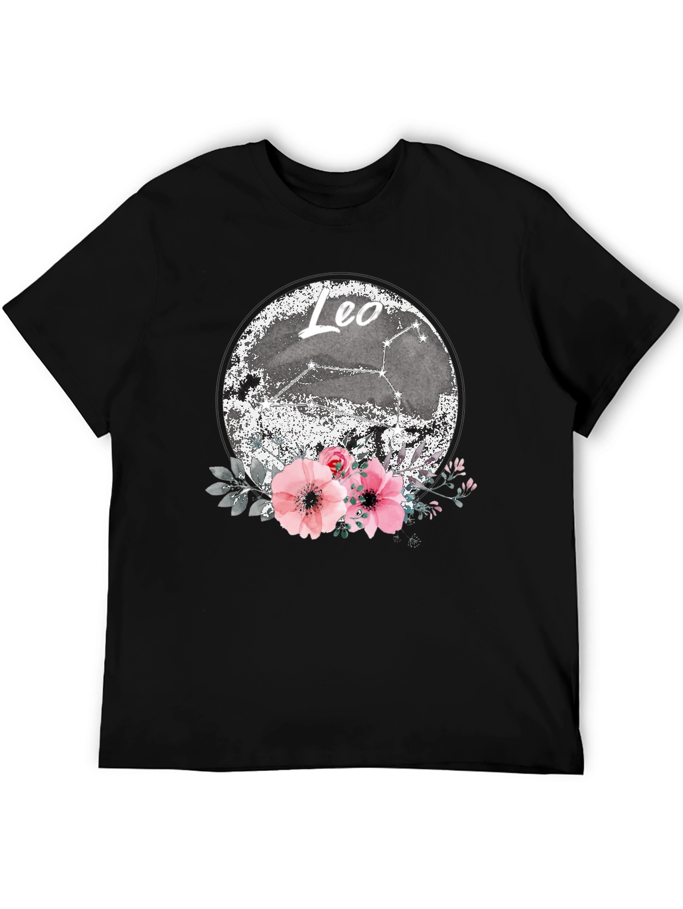 Leo Zodiac Floral T-Shirt