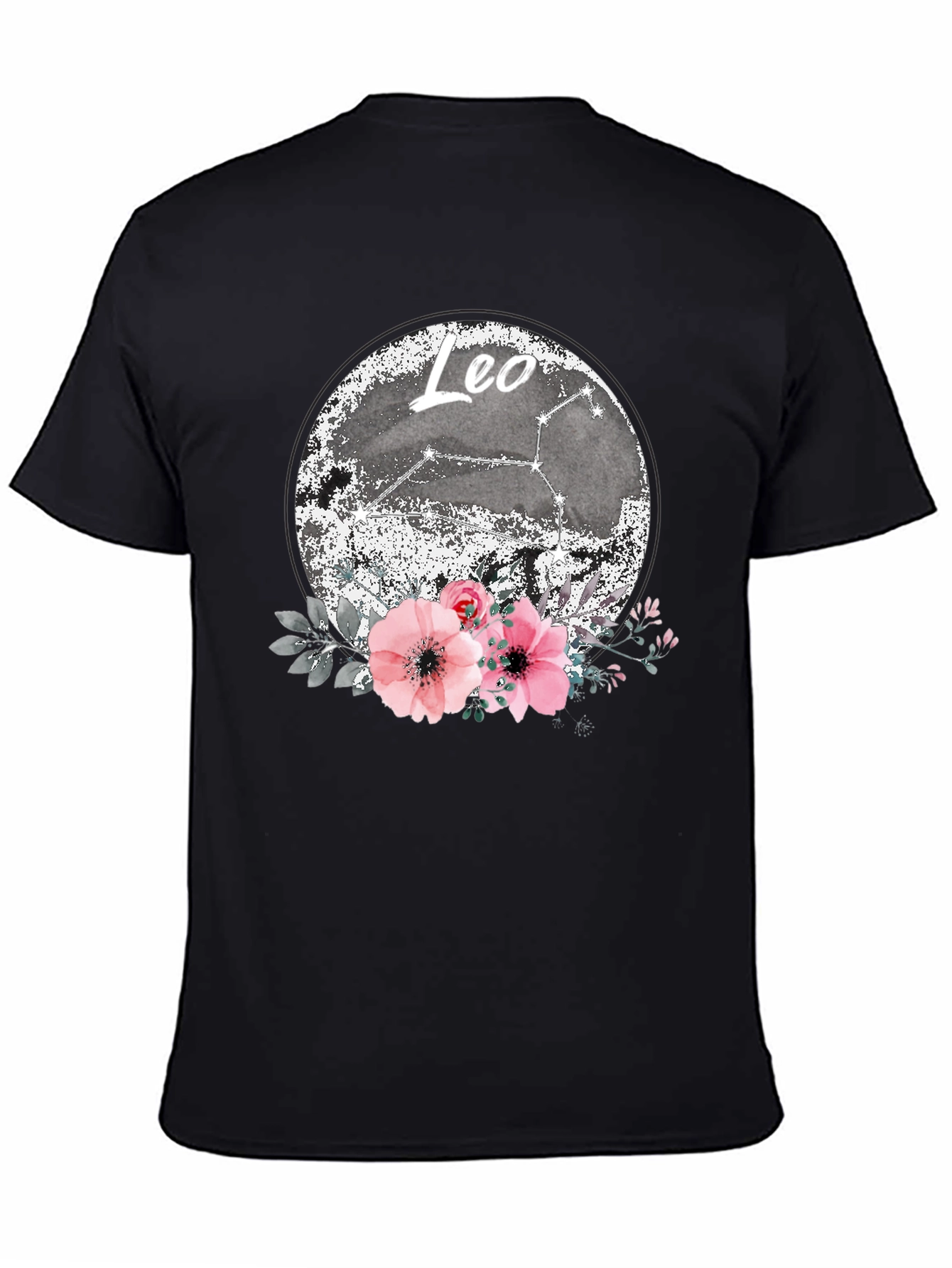 Leo Zodiac Floral T-Shirt