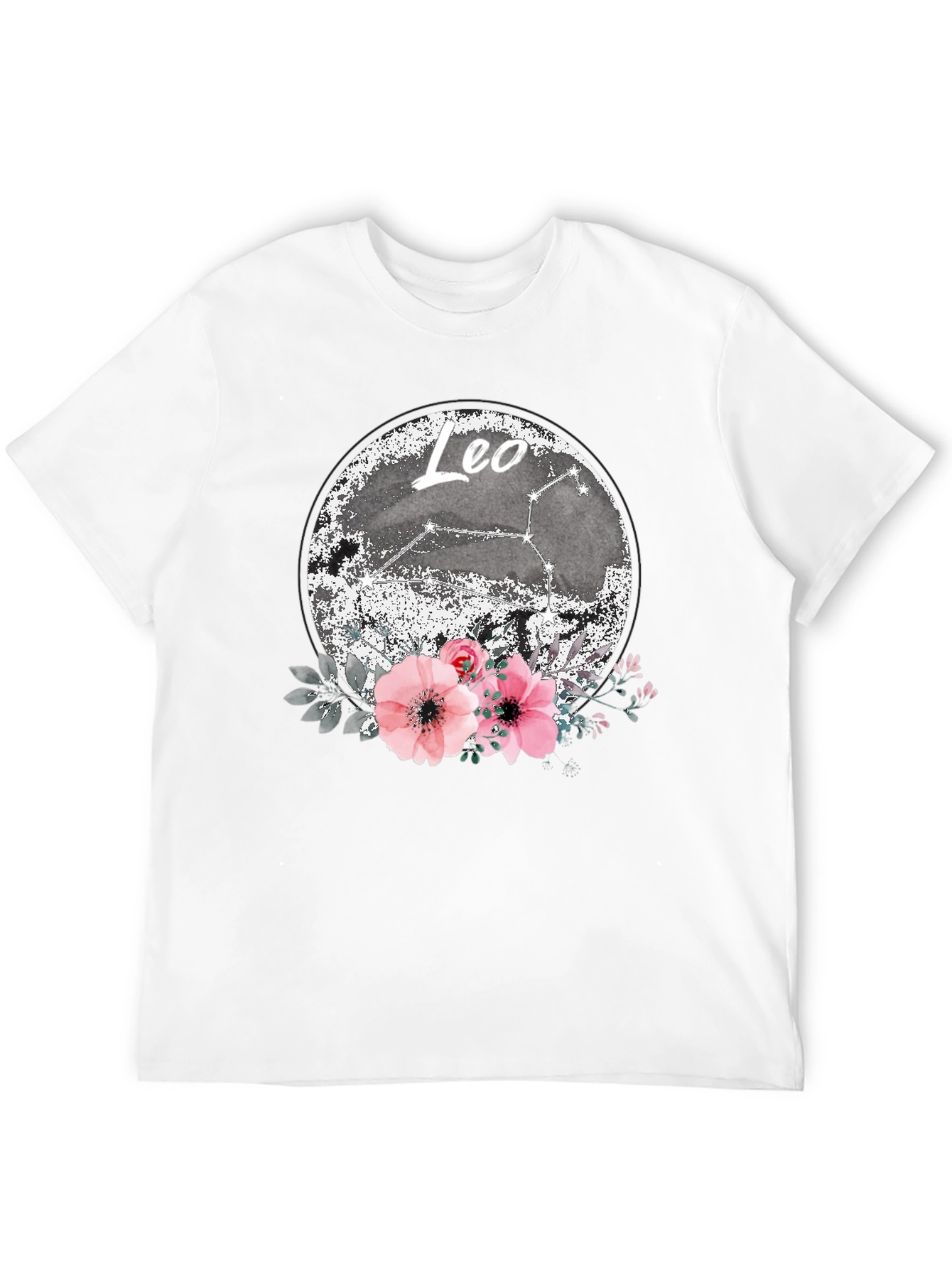 Leo Zodiac Floral T-Shirt