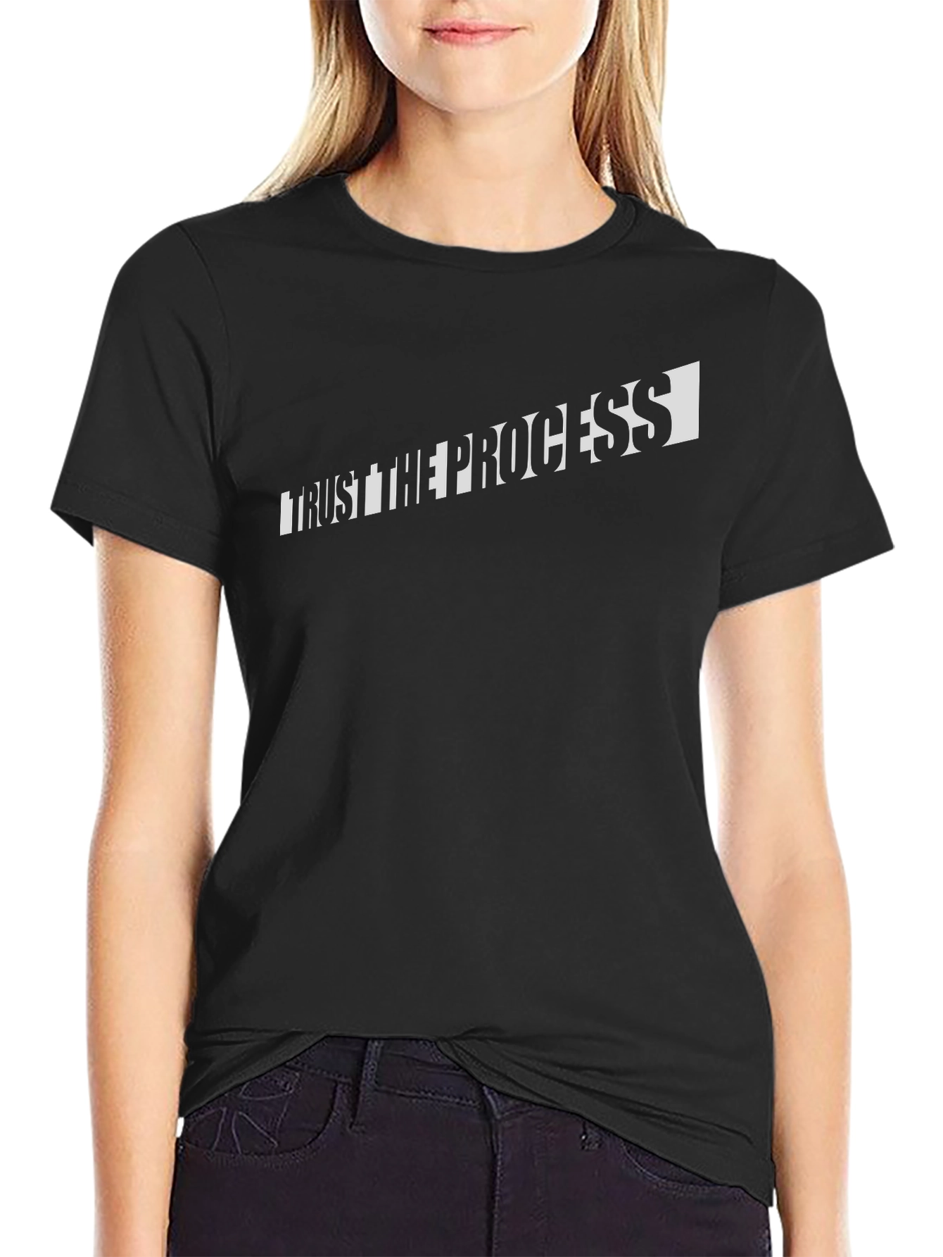 Trust The Process Black T-Shirt
