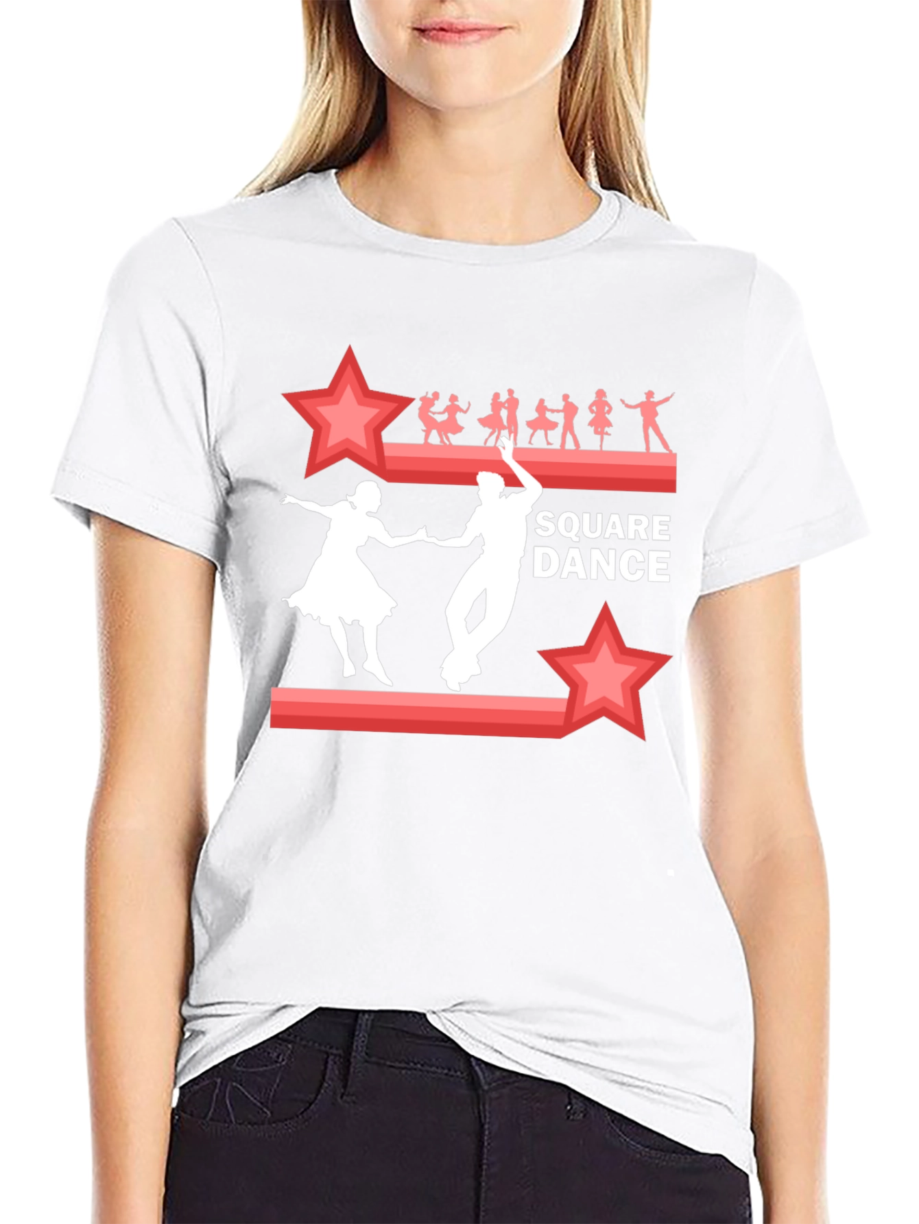 Square Dance Graphic Tee | Retro Style