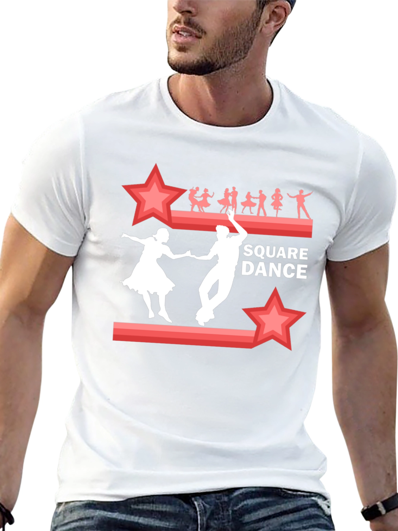 Square Dance Graphic Tee | Retro Style