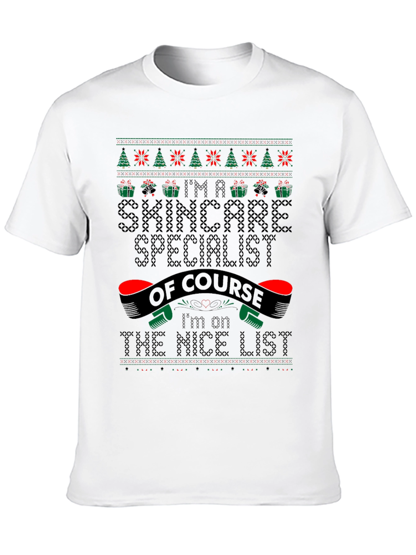 Skincare Specialist Christmas Ugly Sweater T-Shirt