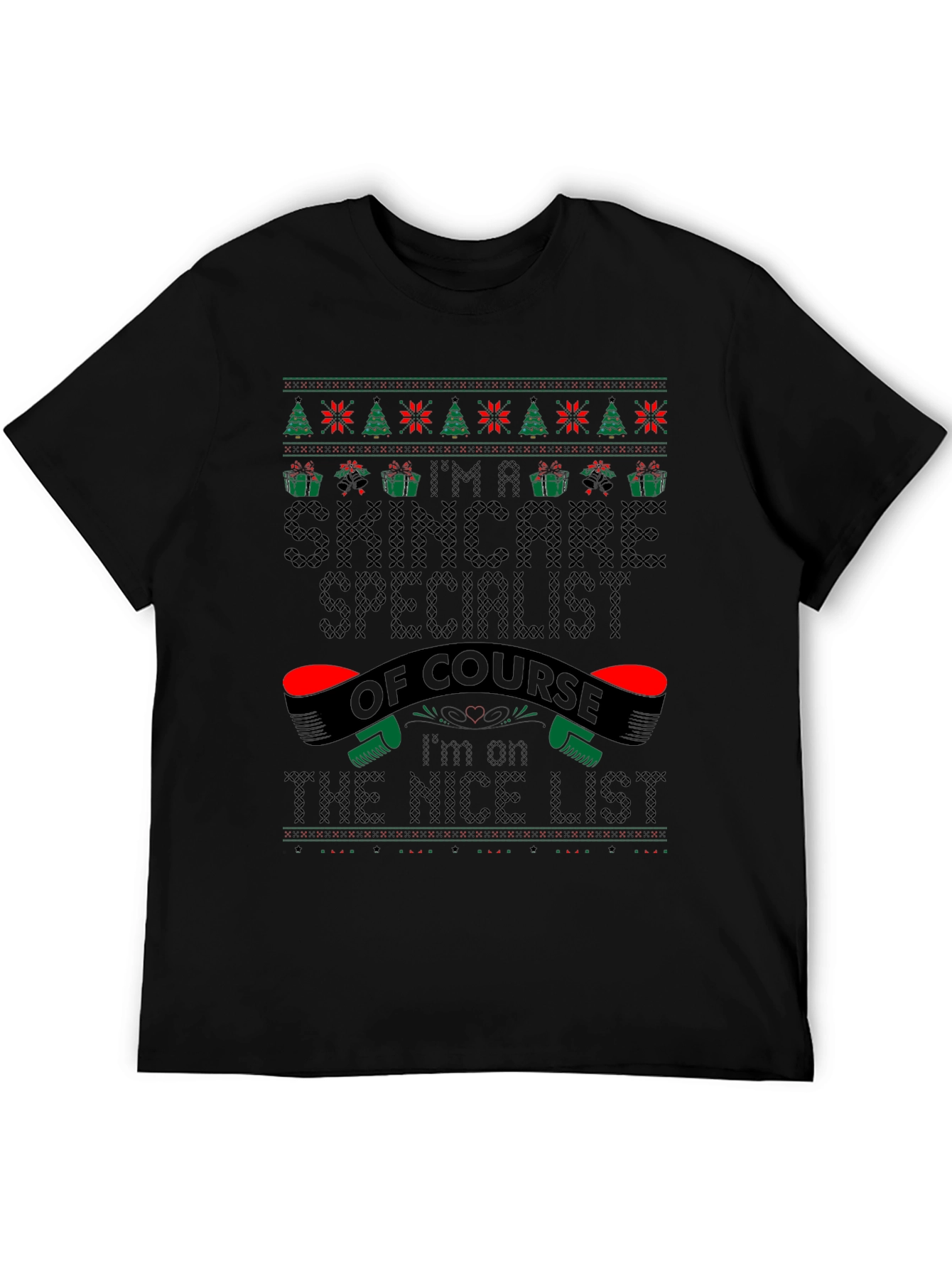 Skincare Specialist Christmas Ugly Sweater T-Shirt