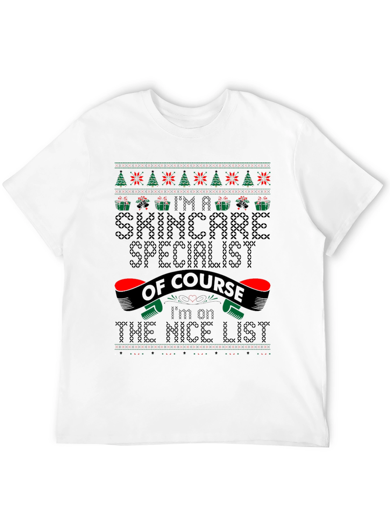 Skincare Specialist Christmas Ugly Sweater T-Shirt