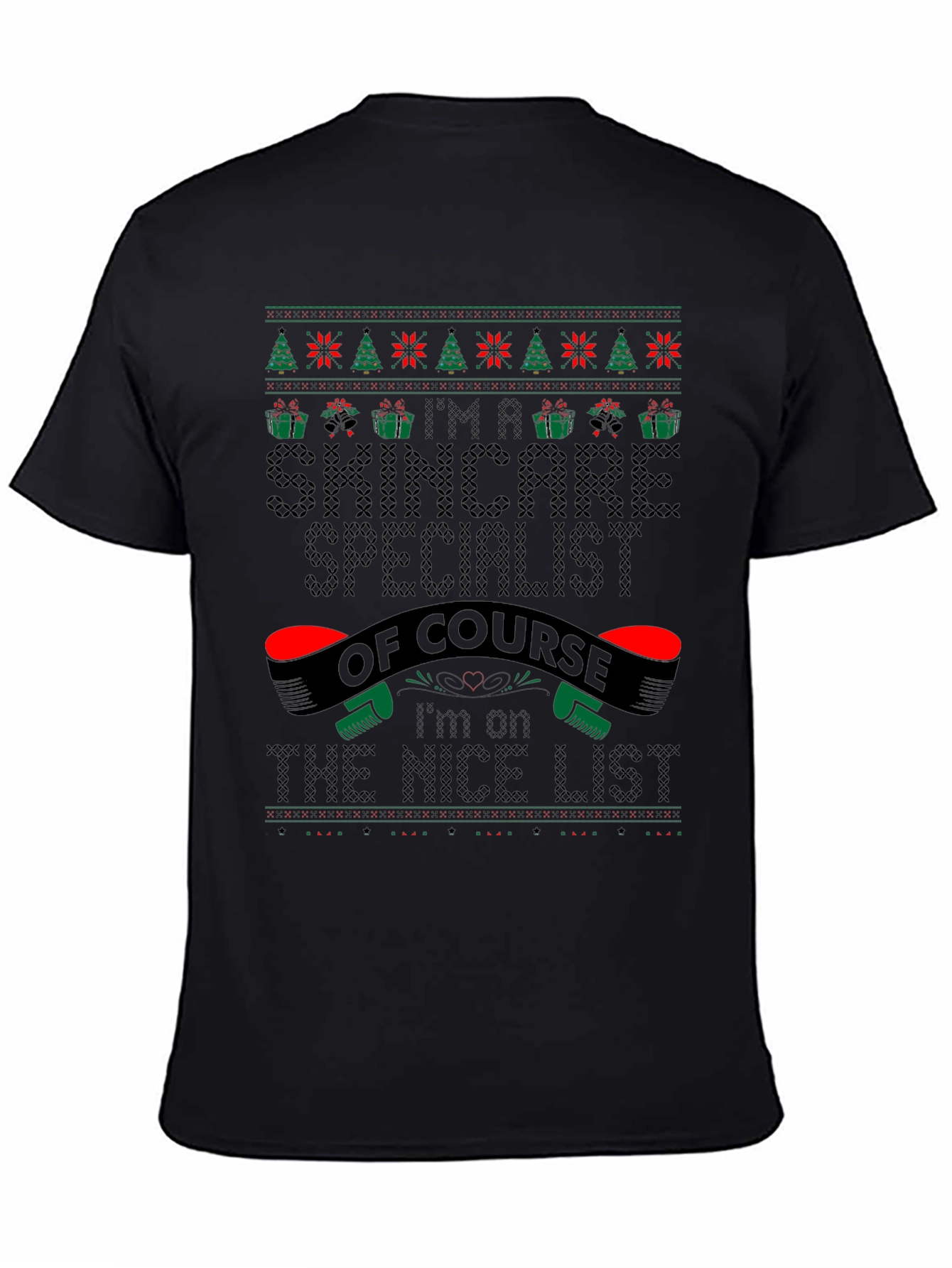 Skincare Specialist Christmas Ugly Sweater T-Shirt