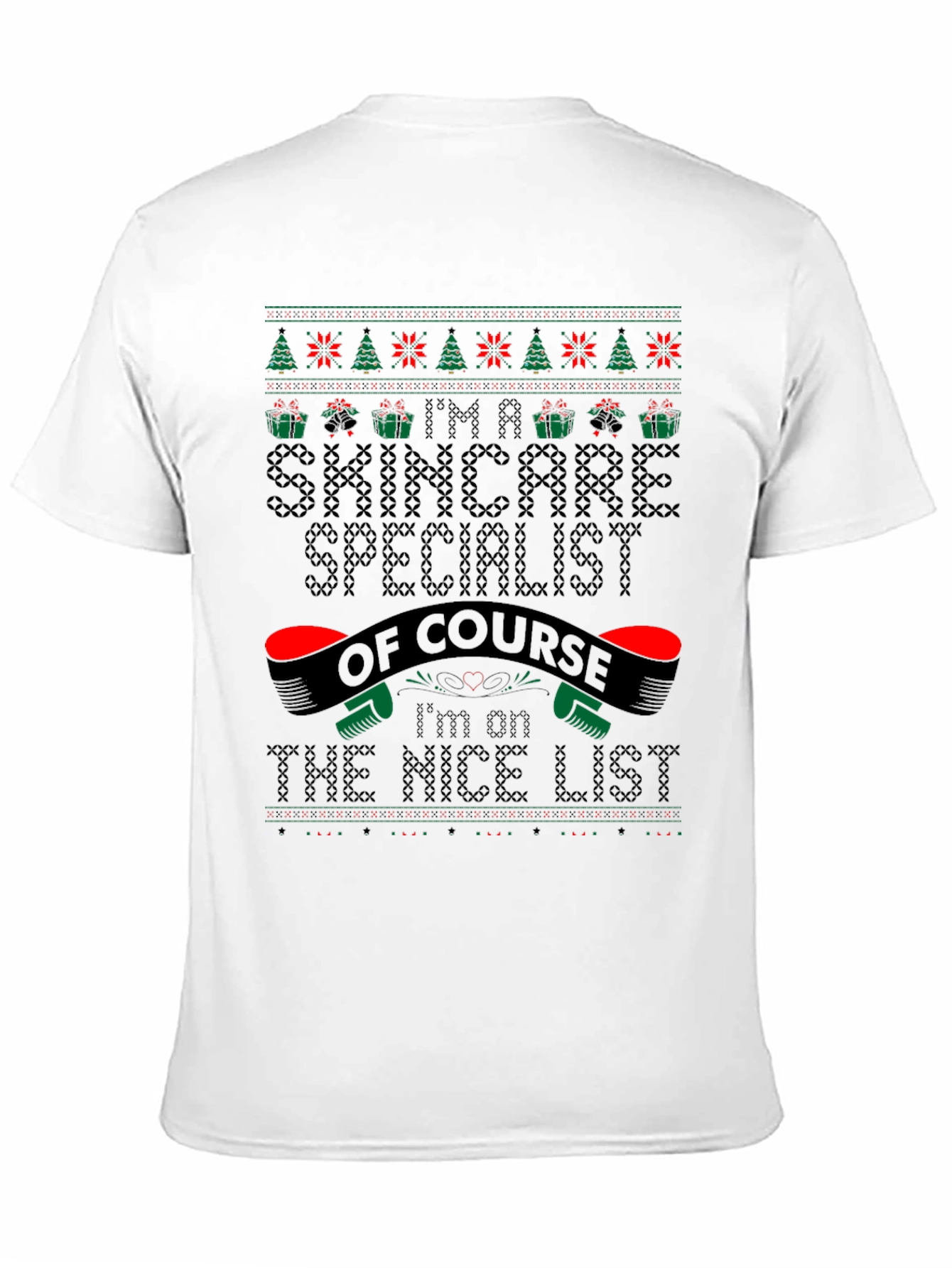 Skincare Specialist Christmas Ugly Sweater T-Shirt