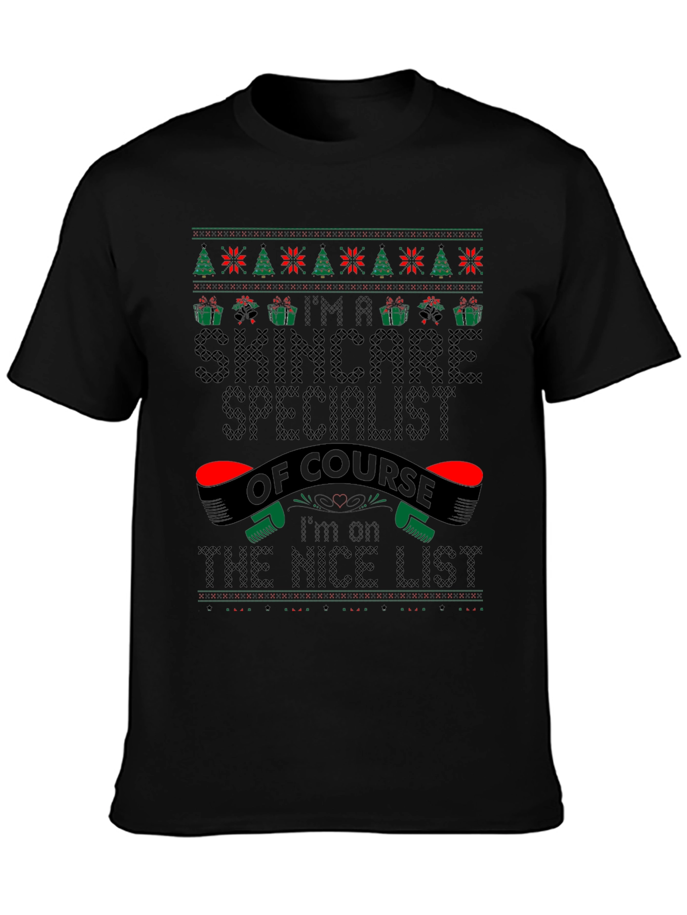 Skincare Specialist Christmas Ugly Sweater T-Shirt