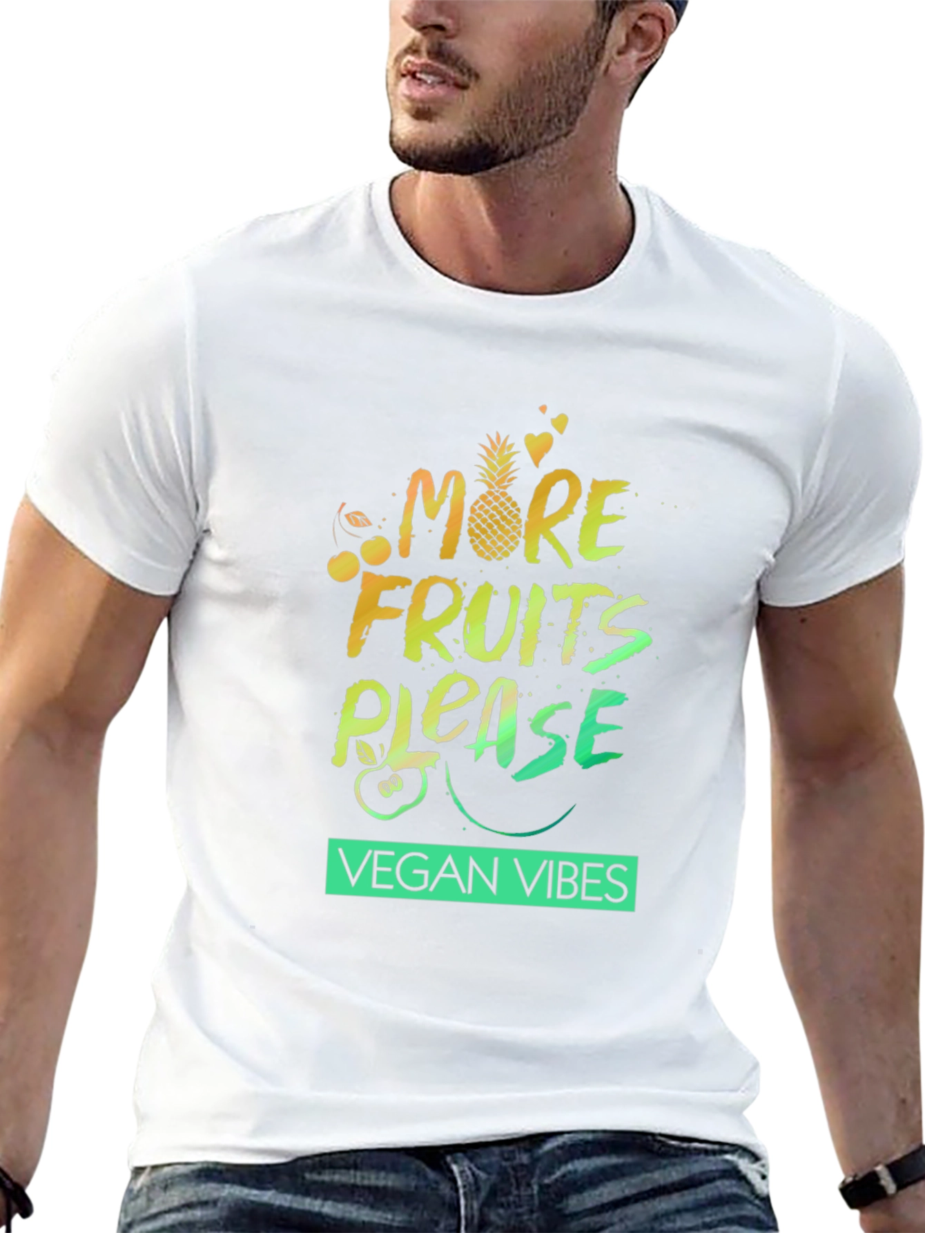 Vegan Vibes Graphic Tee - More Fruits Please!