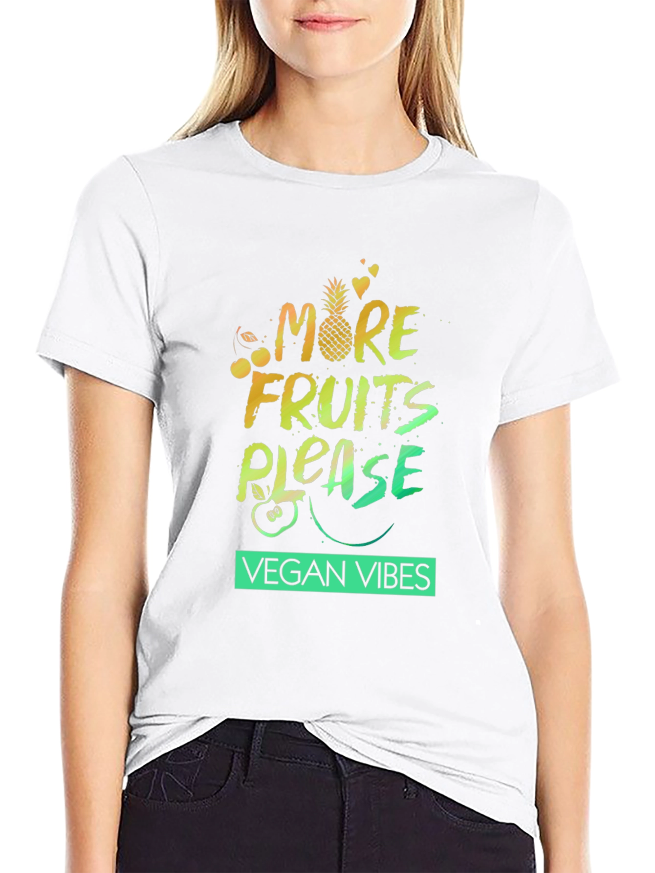 Vegan Vibes Graphic Tee - More Fruits Please!