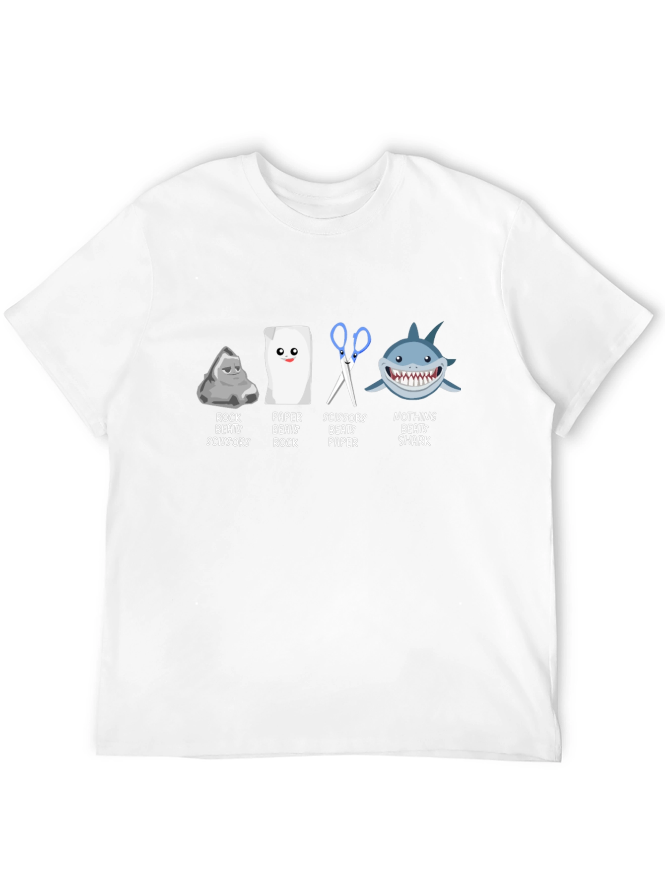 Rock Paper Scissors Beats Shark T-Shirt