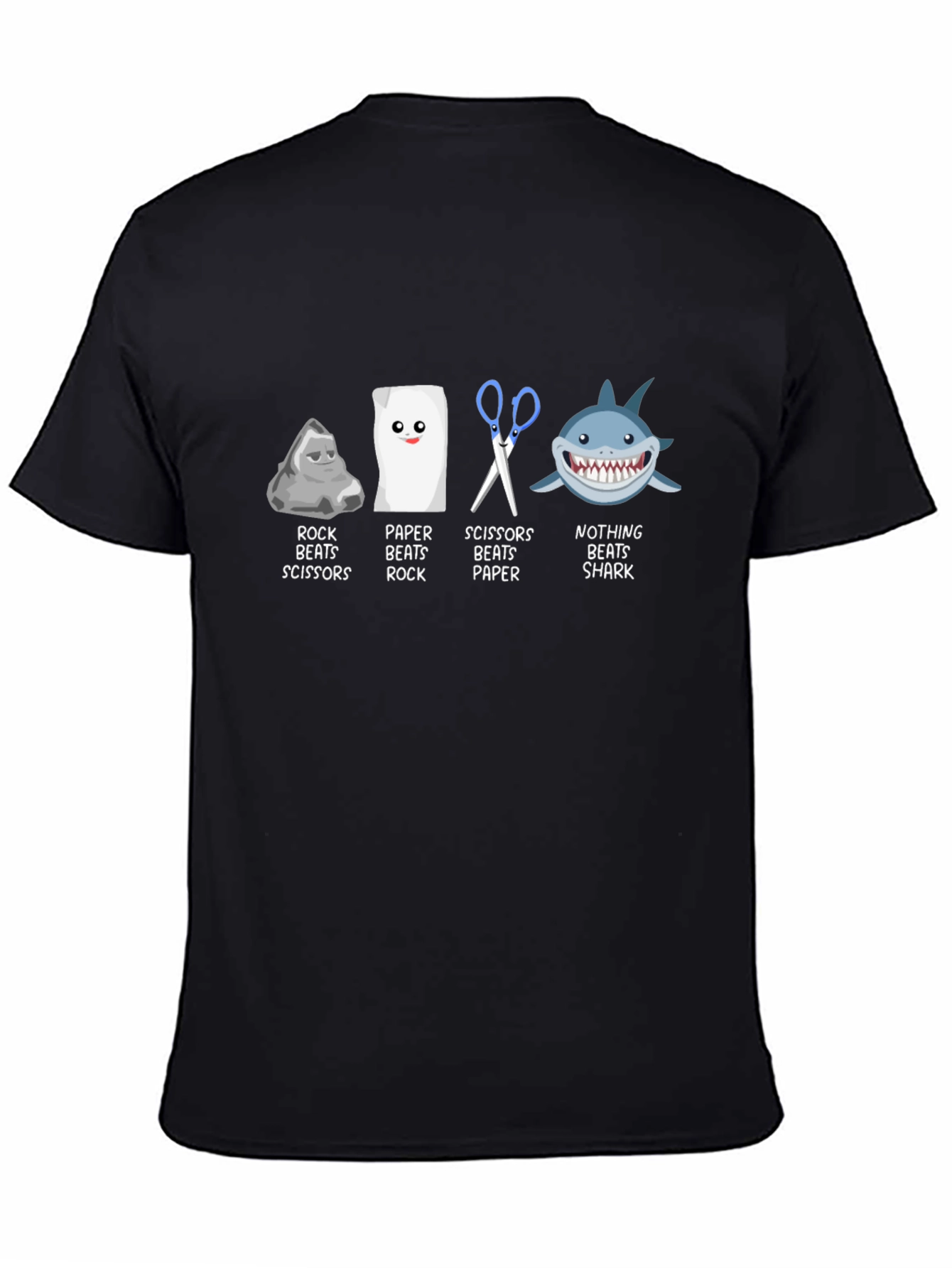 Rock Paper Scissors Beats Shark T-Shirt