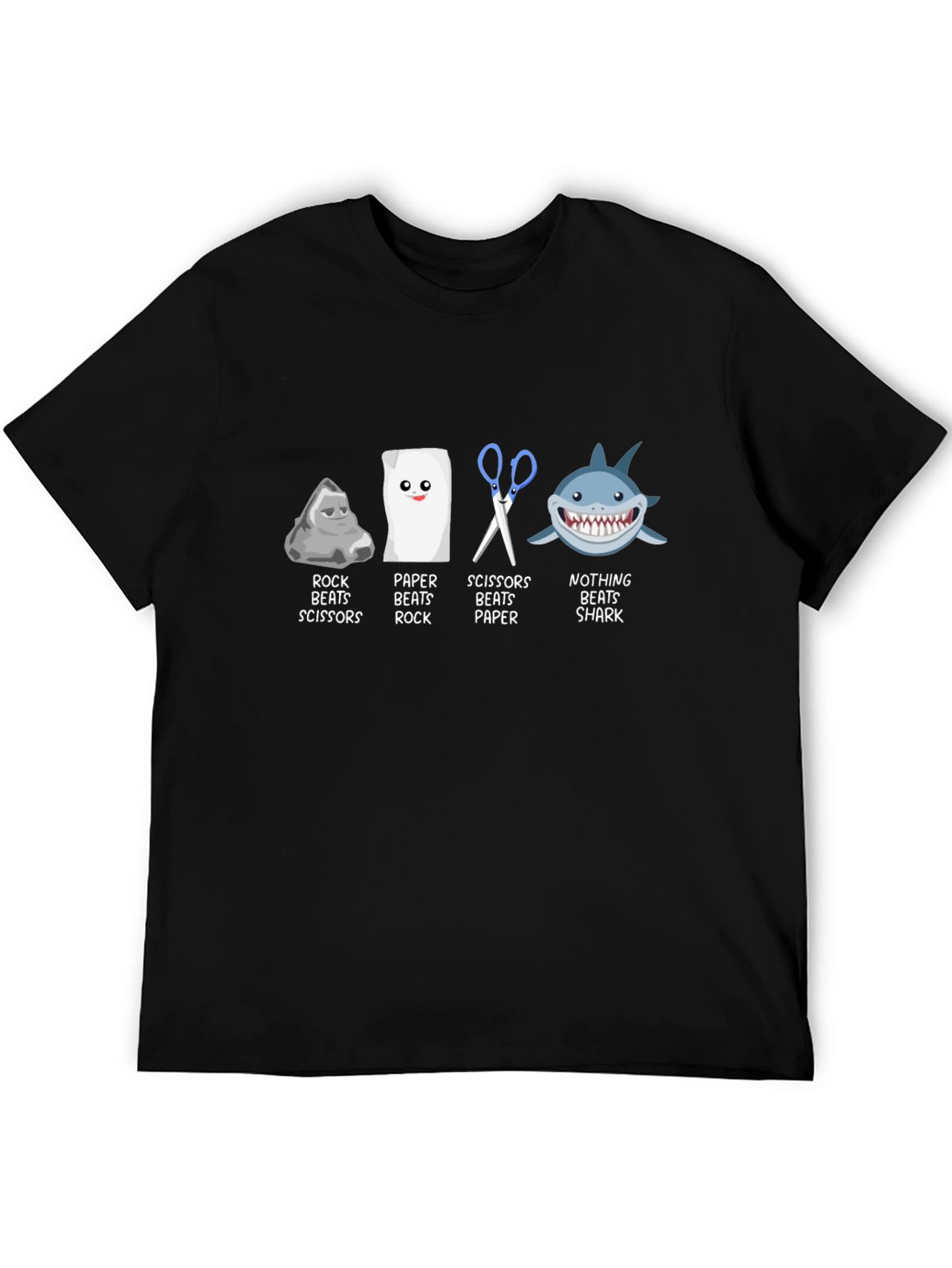 Rock Paper Scissors Beats Shark T-Shirt