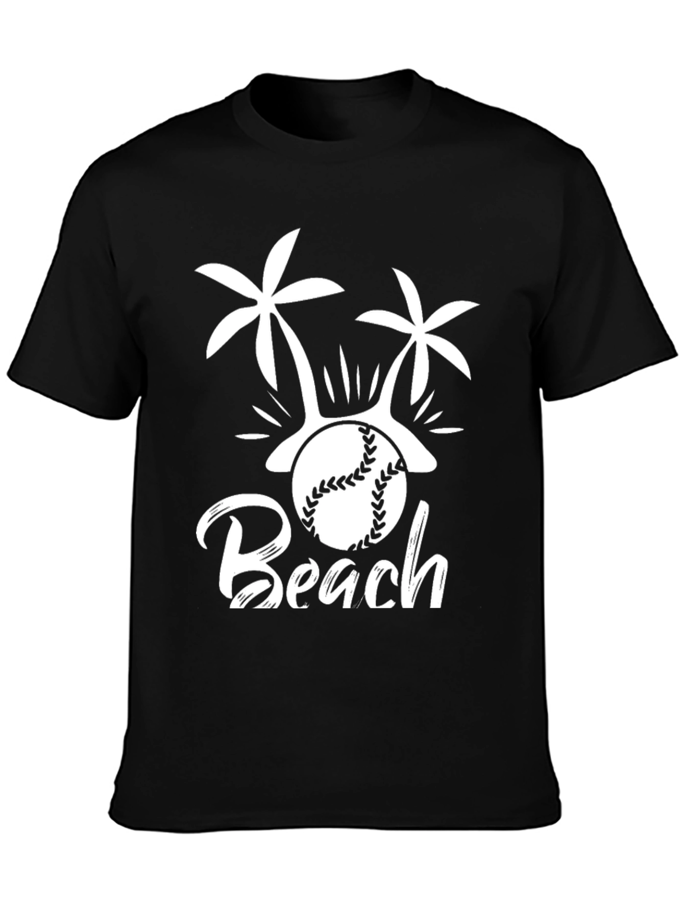 Beach Baseball Graphic T-Shirt - Summer Vibes