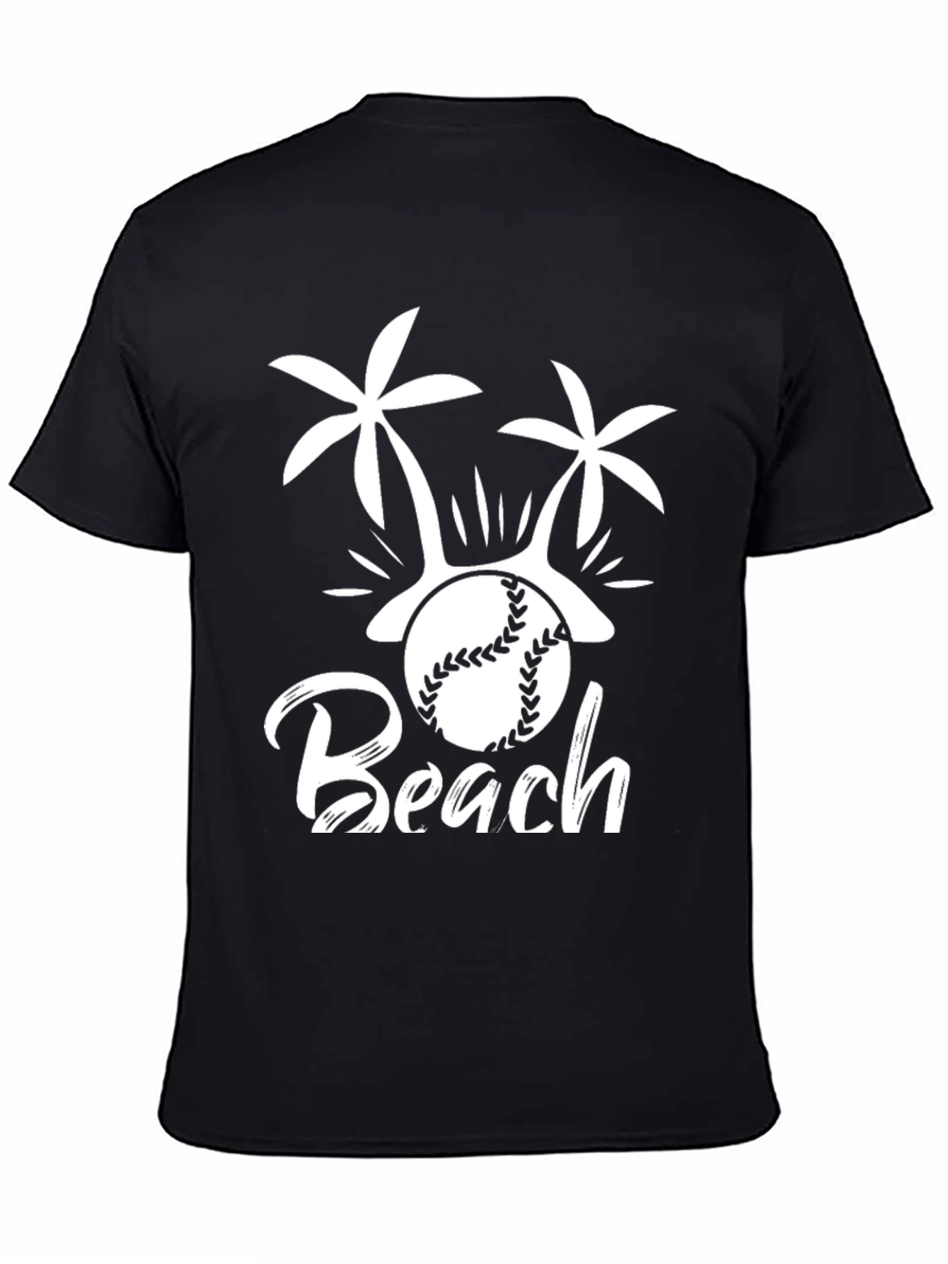 Beach Baseball Graphic T-Shirt - Summer Vibes
