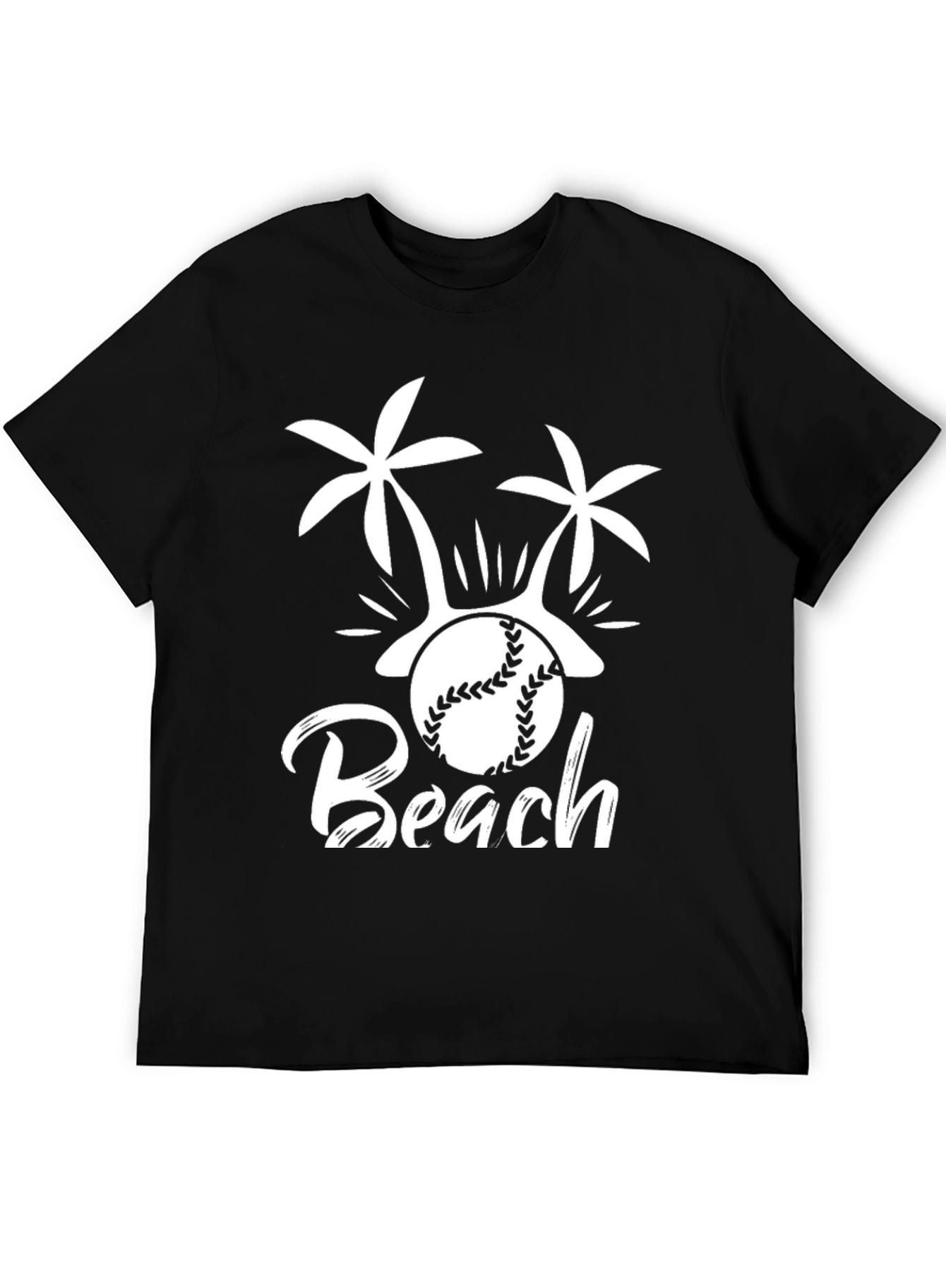 Beach Baseball Graphic T-Shirt - Summer Vibes