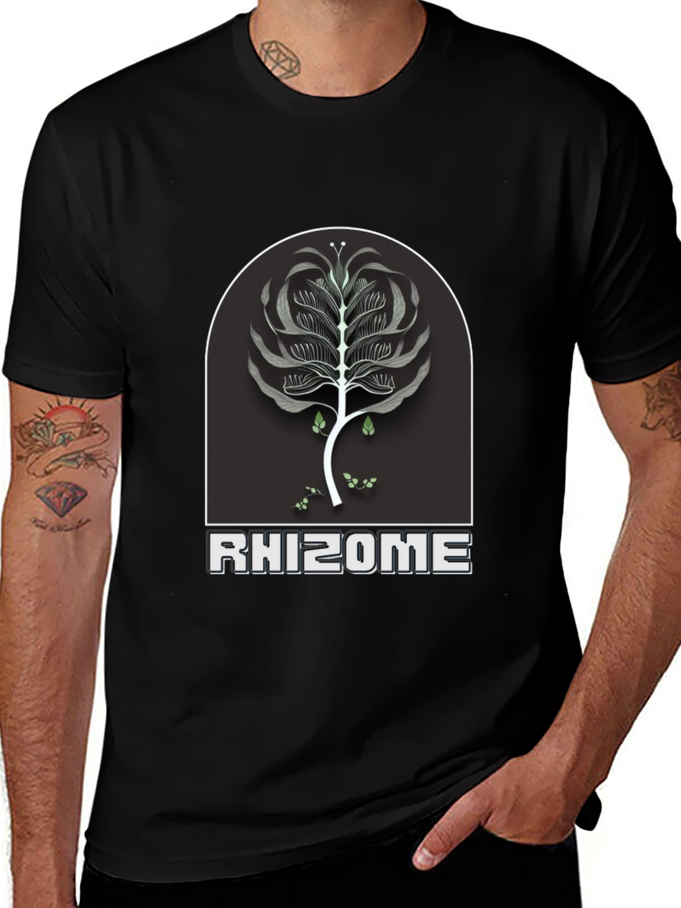 Rhizome Graphic Tee - Unique Nature Inspired Design