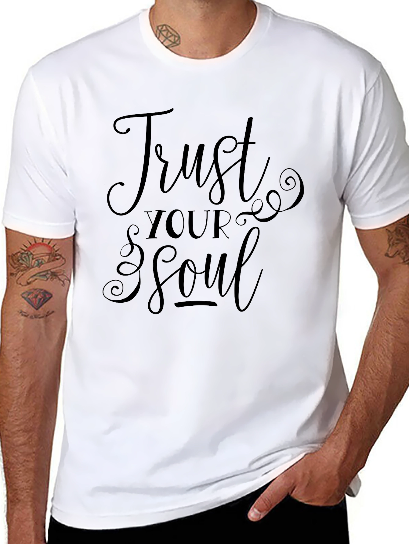 Trust Your Soul Black Graphic Tee
