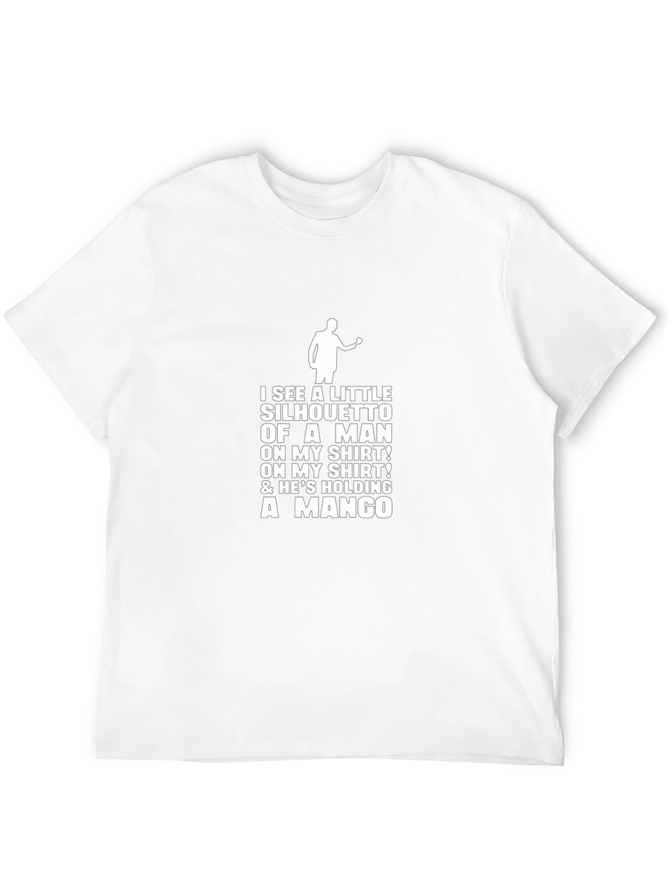 Silhouette Man Mango T-Shirt - Black Graphic Tee