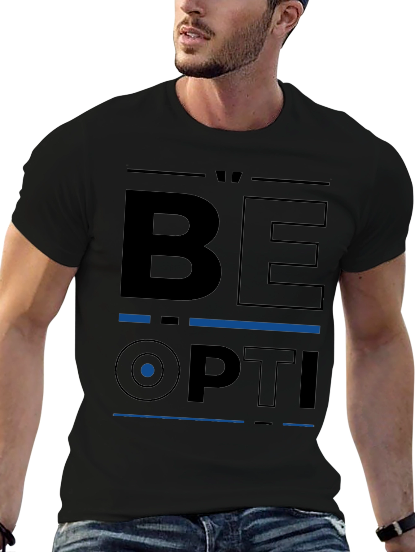 Be Optimistic Black T-Shirt
