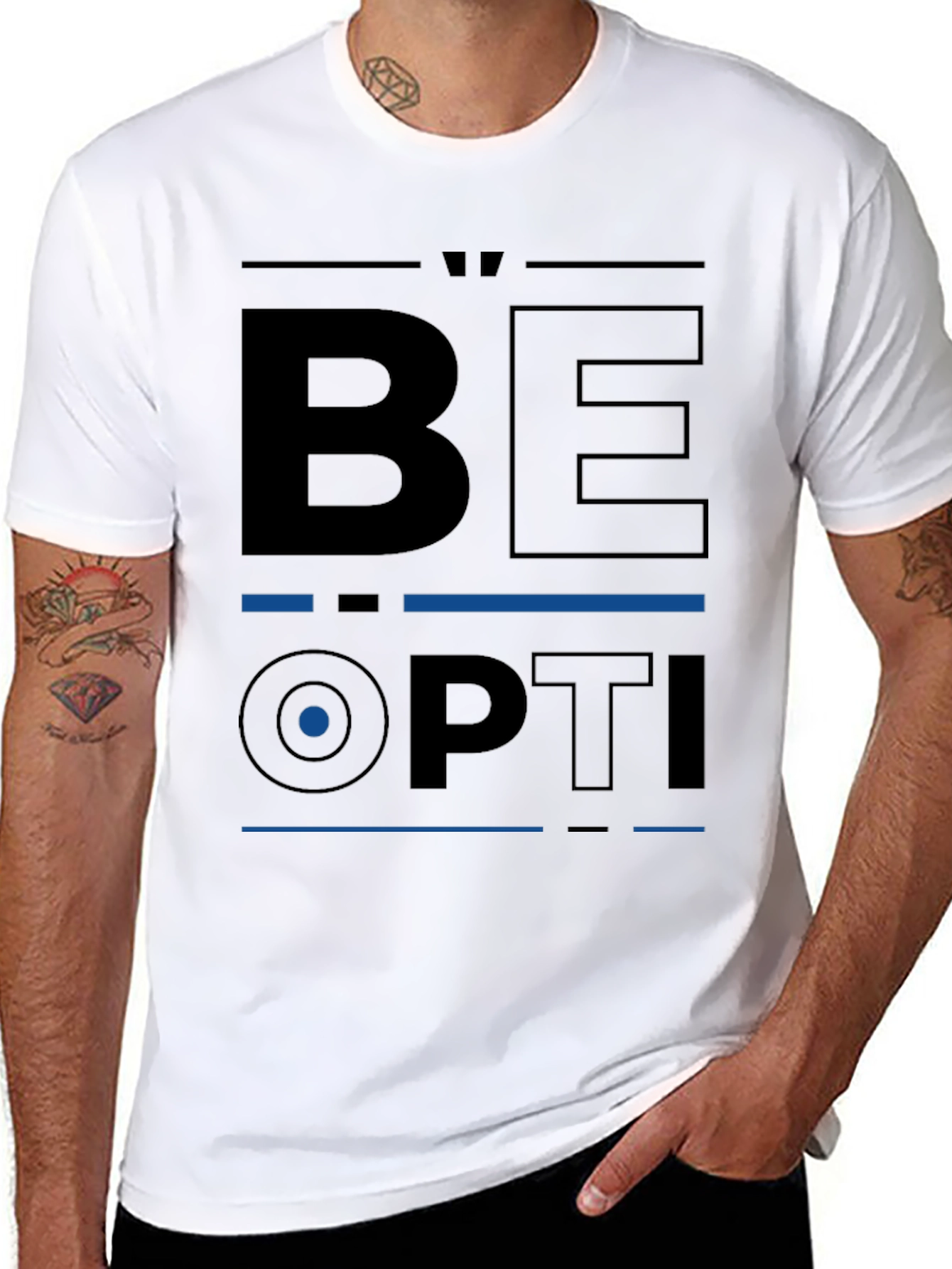 Be Optimistic Black T-Shirt