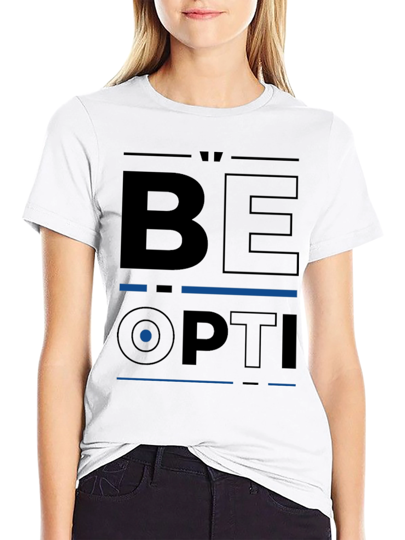 Be Optimistic Black T-Shirt